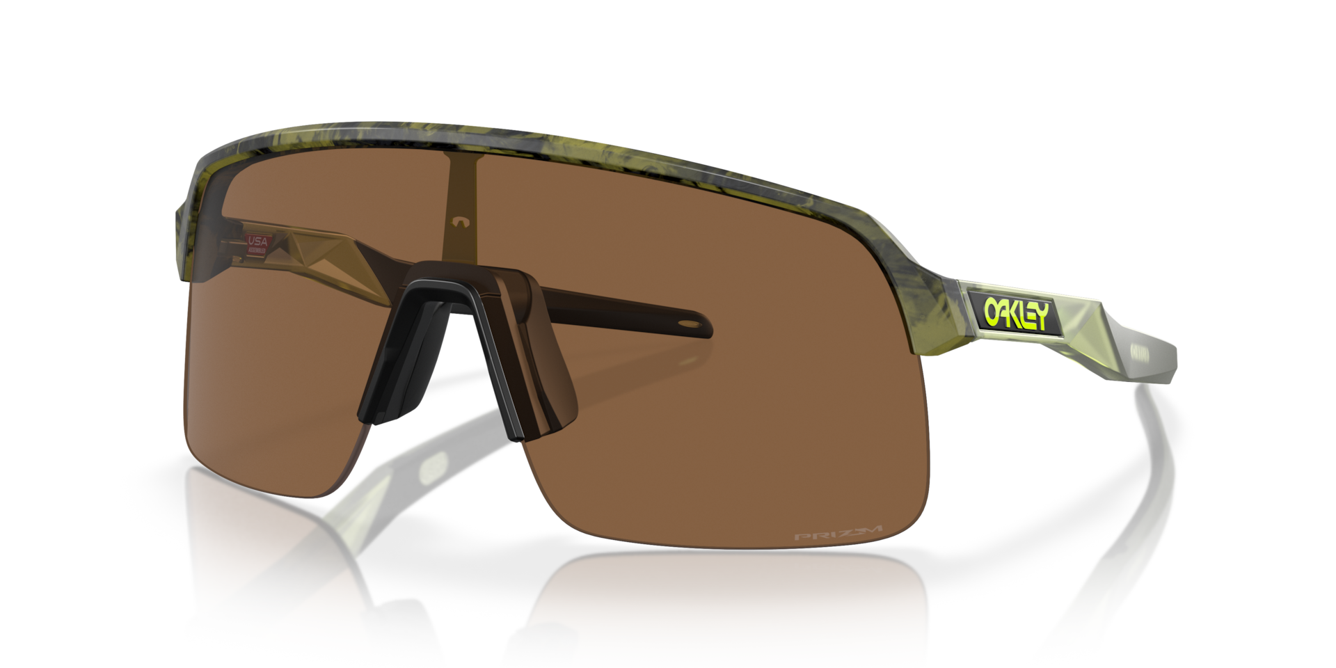 Sutro Lite Prizm Bronze Lenses, Matte Transparent Fern Swirl Frame
