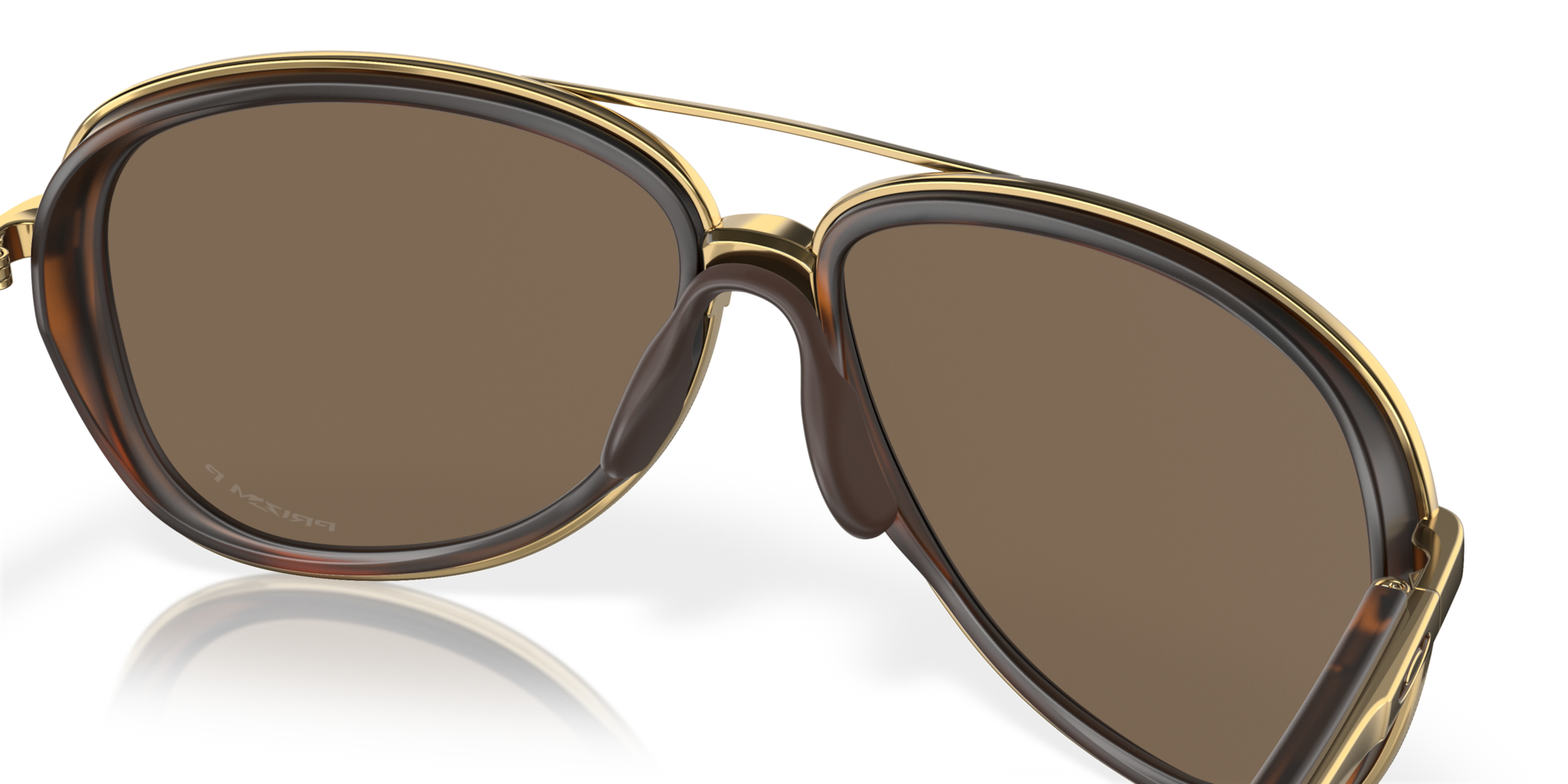 Oakley Split Time Sunglasses with Brown Tortoise Frame and Prizm