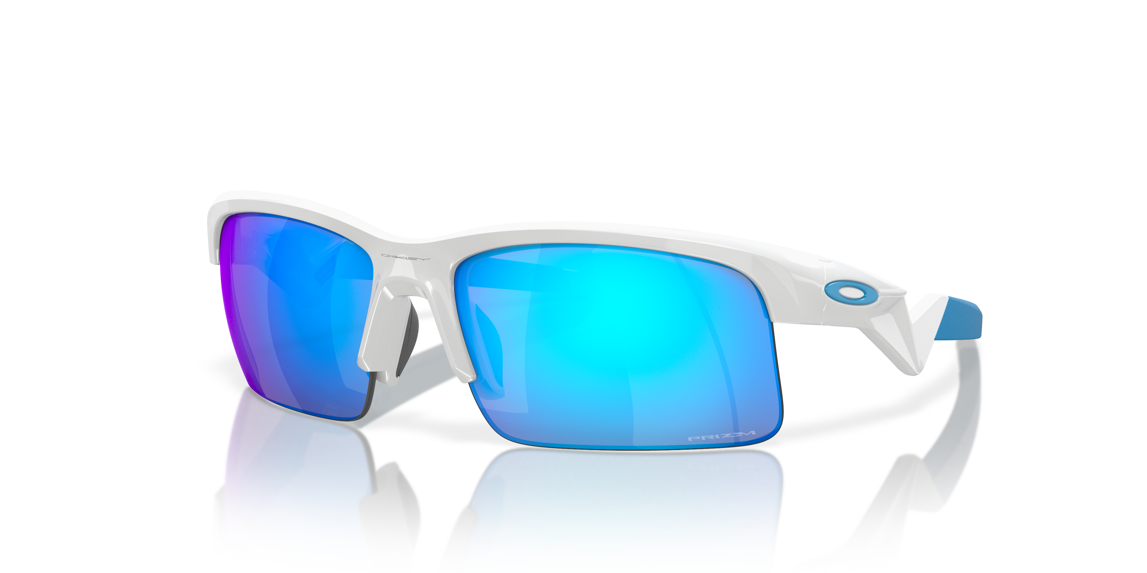 Oakley Capacitor (Youth Fit) Sunglasses with Polished White Frame