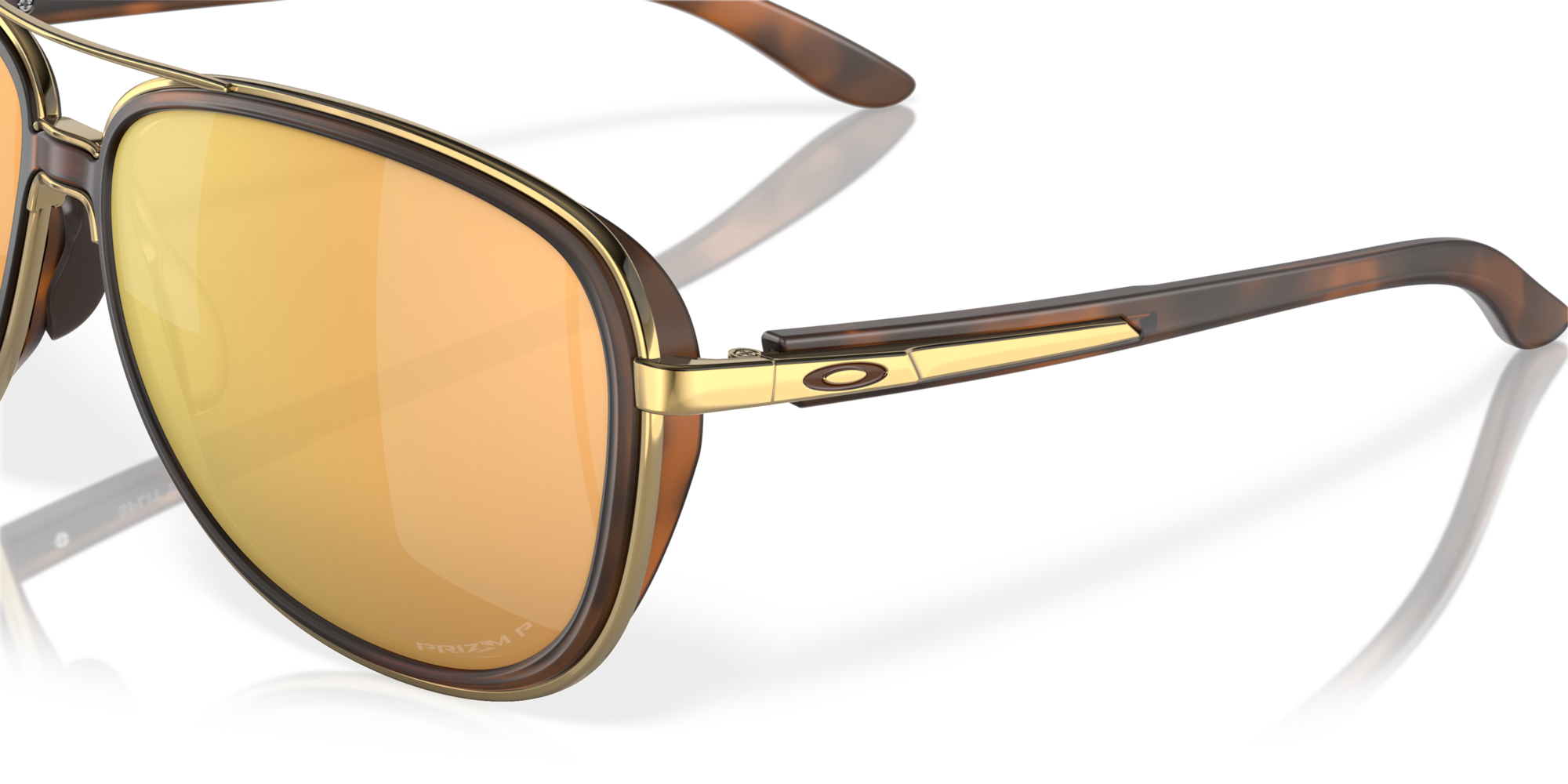 Oakley Split Time Sunglasses with Brown Tortoise Frame and Prizm