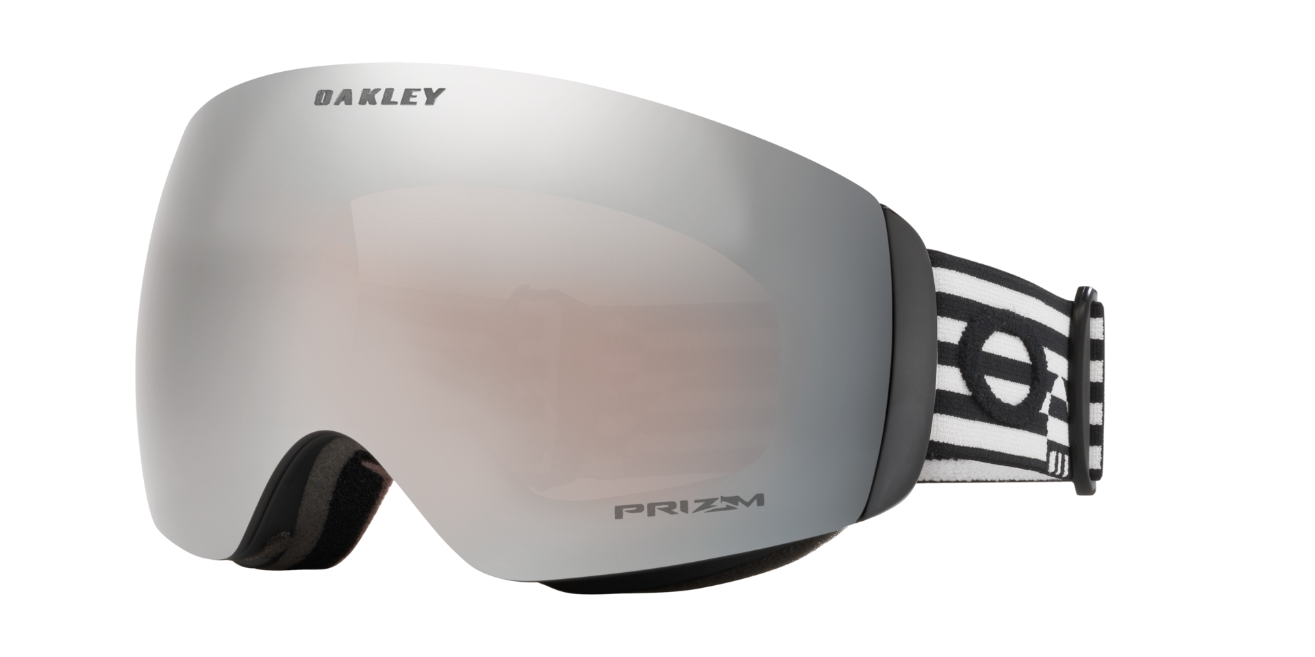 Oakley Flight Deck™ M Snow Goggles with Black White Geo Strap and