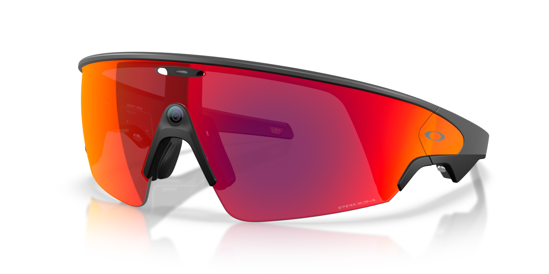 Oakley Meta Vanguard AI Glasses with Black Frame and Prizm Road Lenses | Oakley