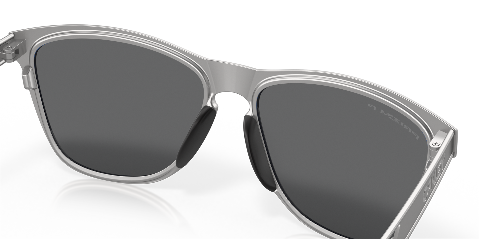 Oakley Frogskins™ Ti Sunglasses with Raw Titanium Frame and Prizm