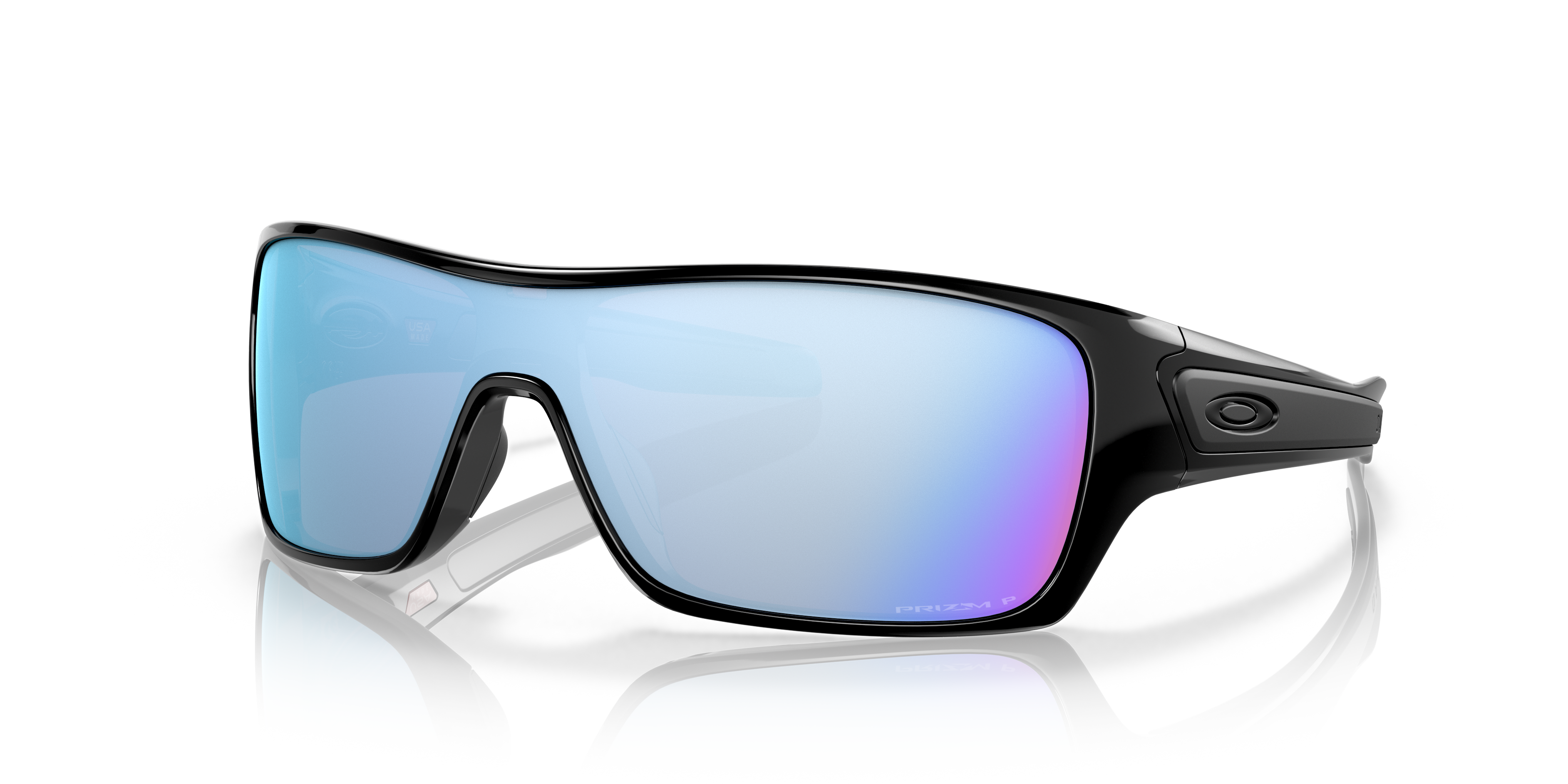 Oakley Turbine Rotor Sunglasses with Polished Black Frame and
