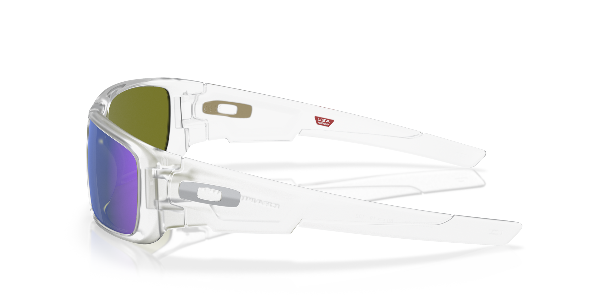 Oakley Crankshaft™ Sunglasses with Polished Clear Frame and Ice