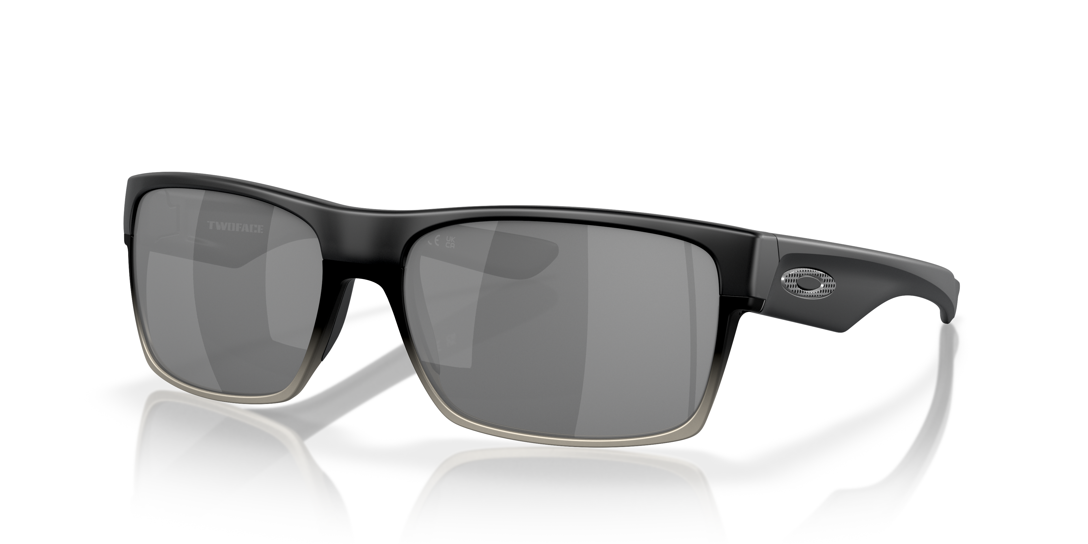 TwoFace™ Chrome Iridium Lenses, Matte Black Frame Sunglasses