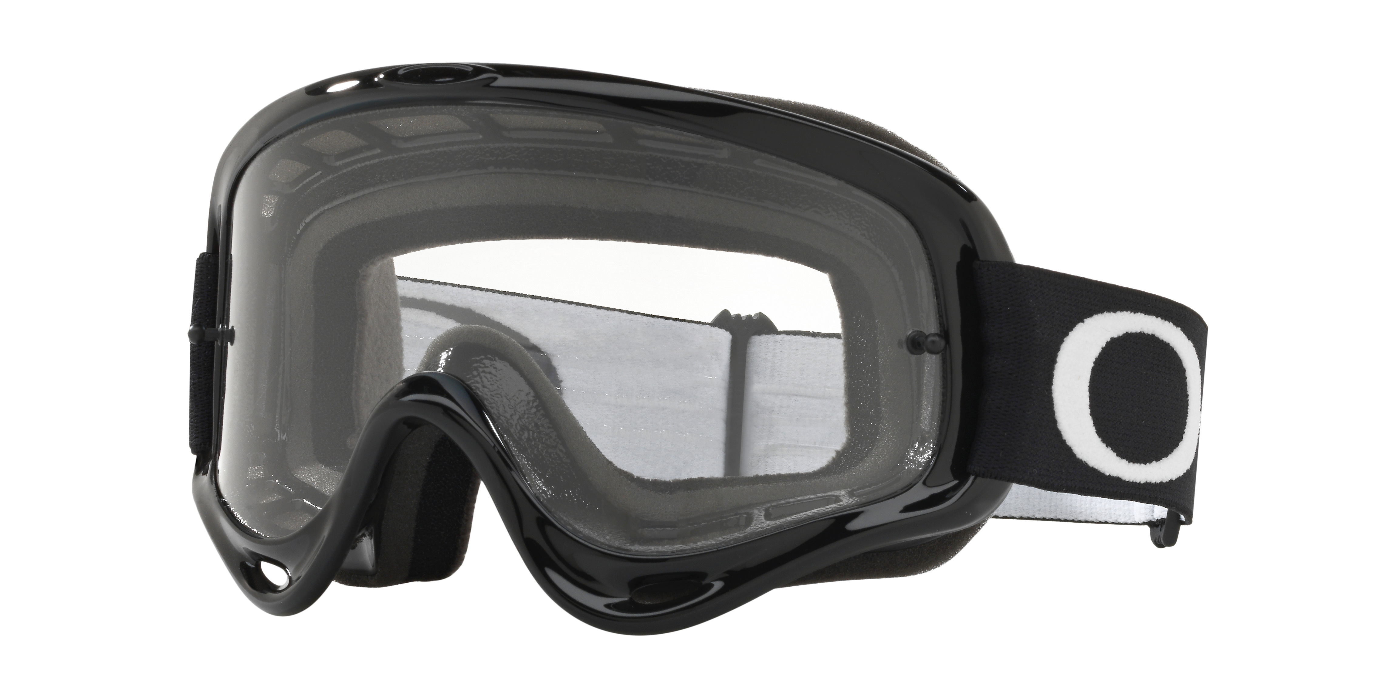 Oakley O-Frame® MX Goggles with Jet Black Strap and Clear Lenses