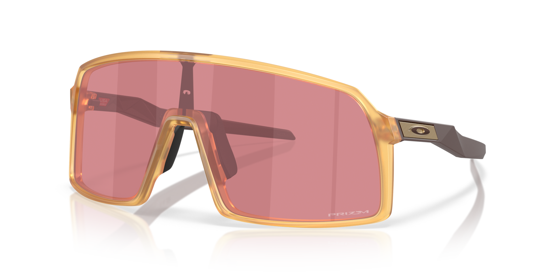 Sutro Prizm Dark Golf Lenses, Matte Transparent Light Curry Frame