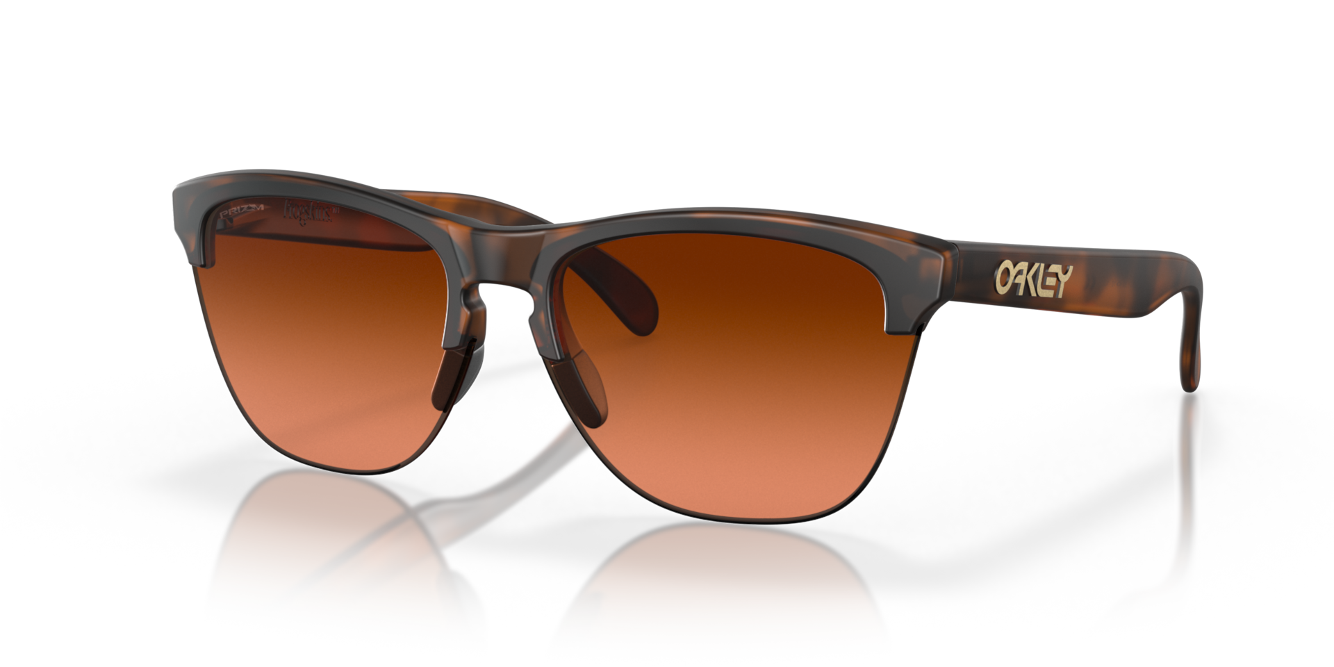 Frogskins™ Lite Prizm Brown Gradient Lenses, Matte Brown Tortoise