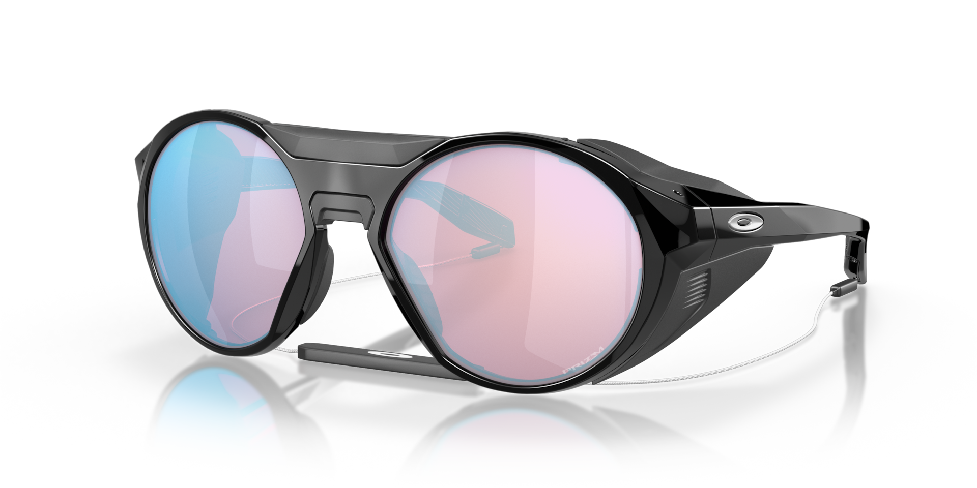 Clifden Prizm Snow Sapphire Lenses, Polished Black Frame
