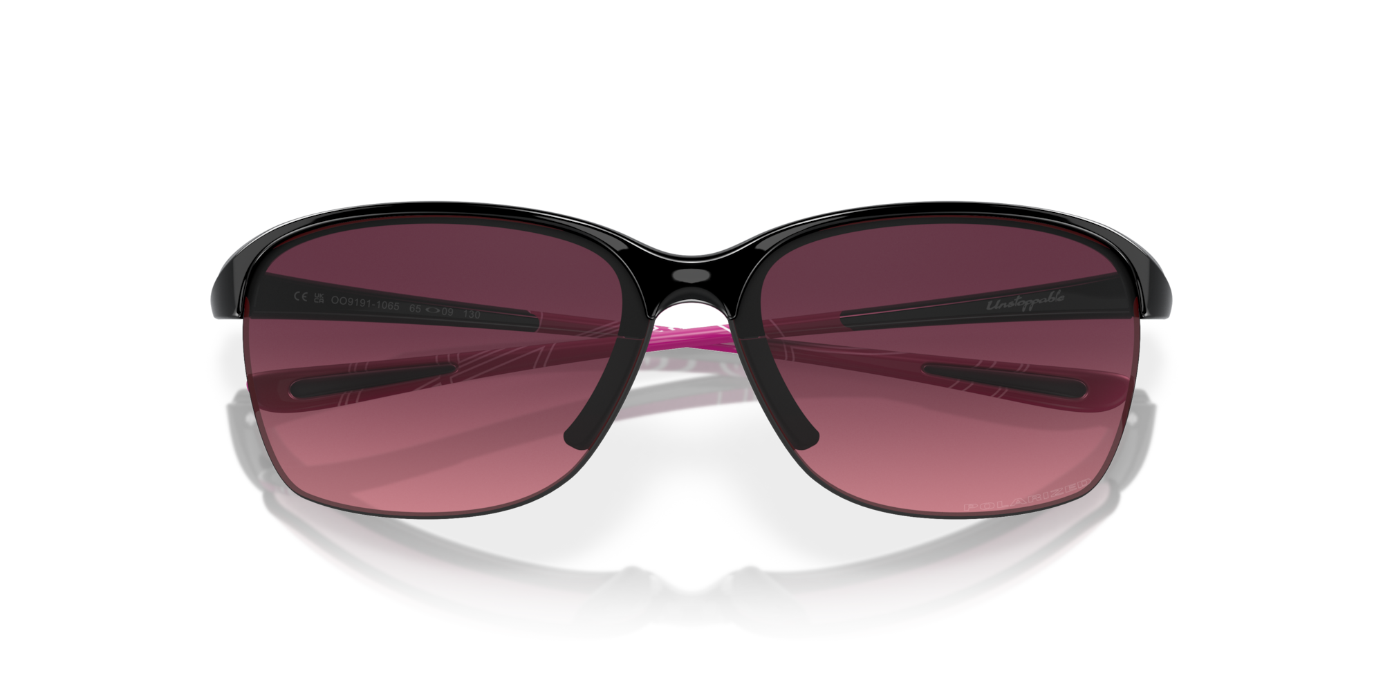 Oakley Unstoppable Sunglasses with Polished Black Frame and Rose