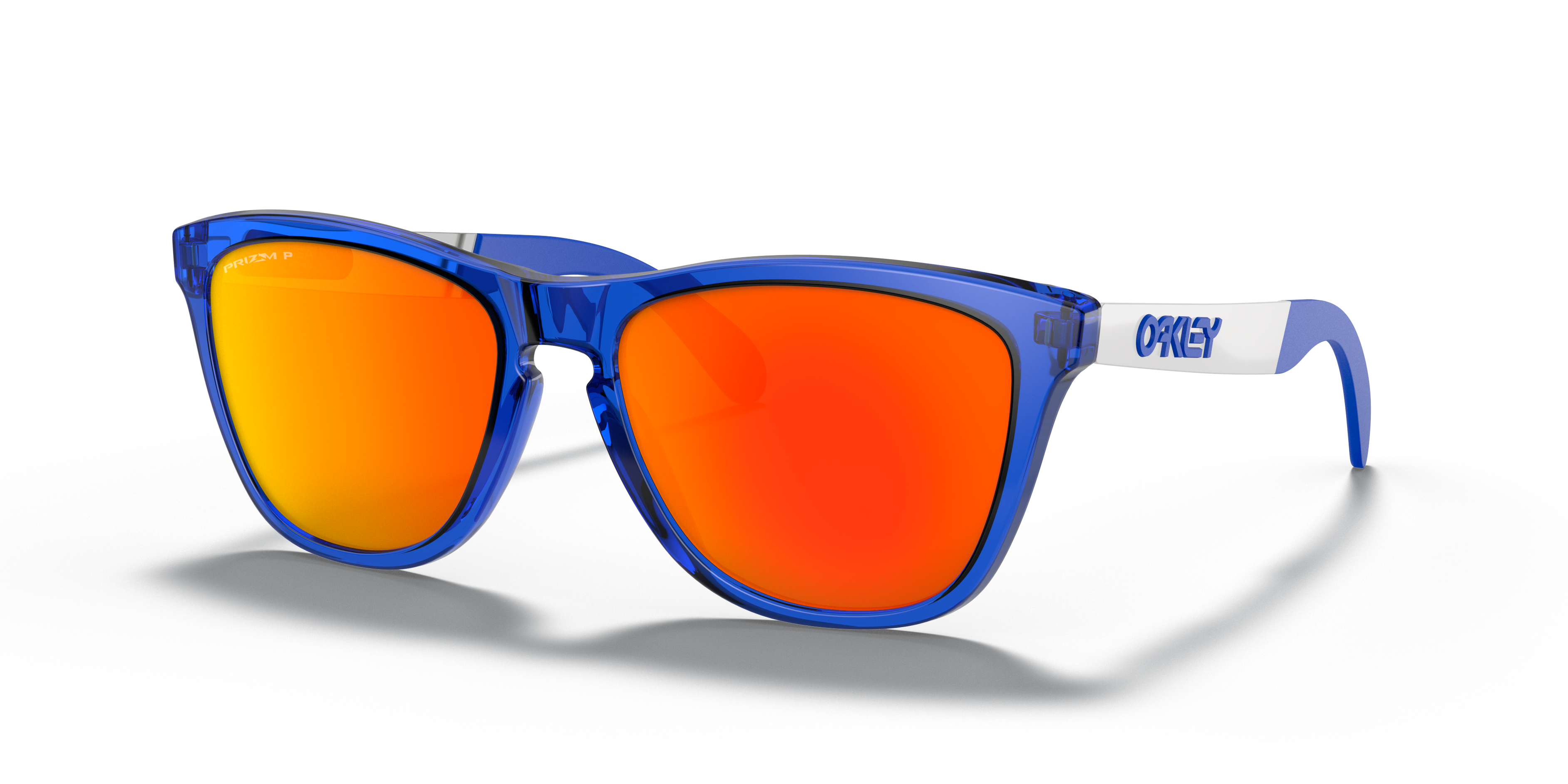 オークリー Frogskins™ Mixサングラス Crystal BlueフレームとPrizm