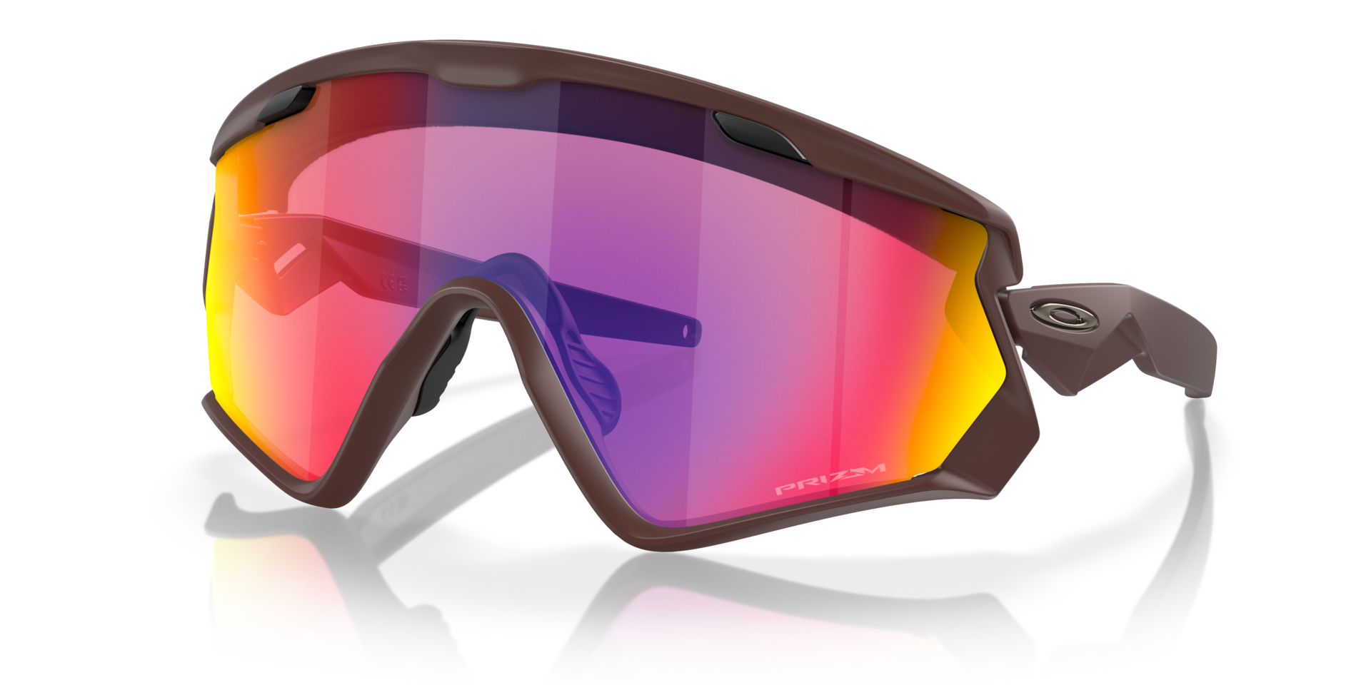 スキー・スノーボードアクセサリー OAKLEY/WIND JACKET 2.0 Wind Jacket® 2.0 Prizm Road Lenses, Matte Grenache Frame