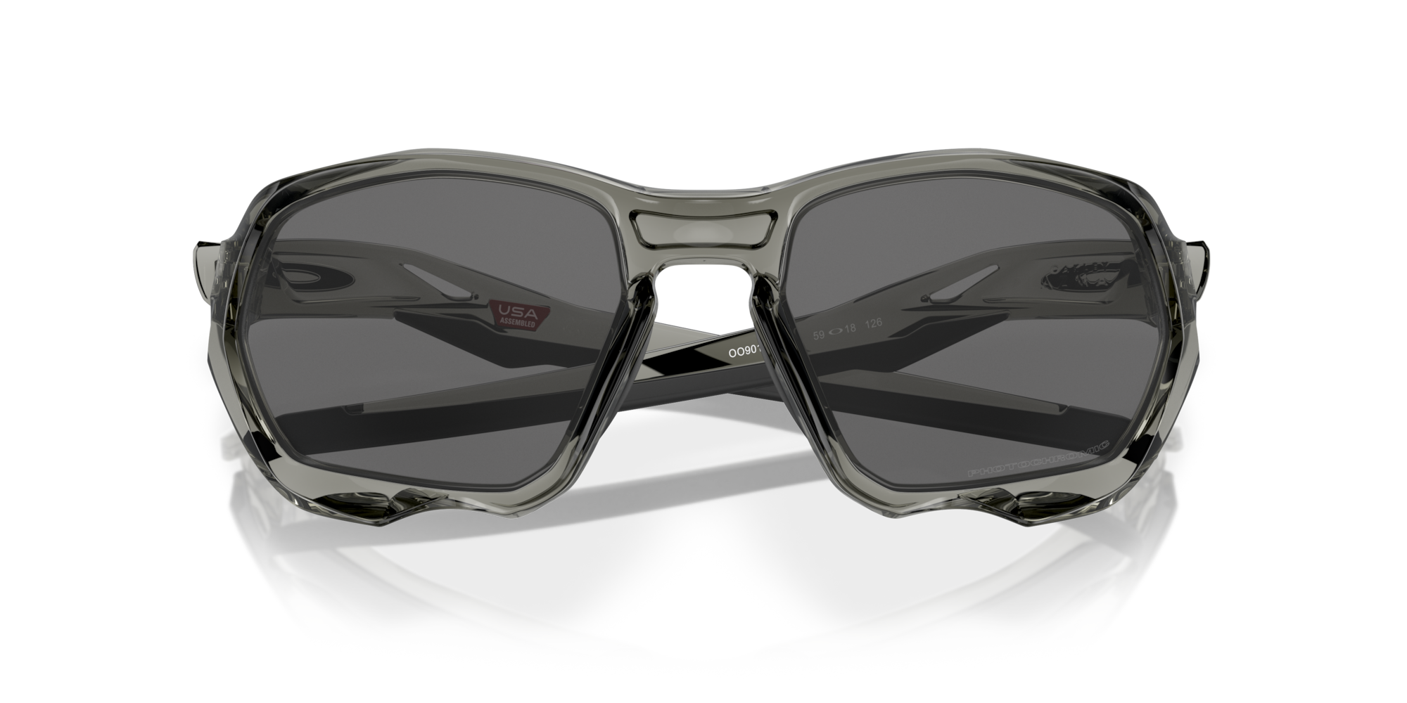 Oakley Plazma (Low Bridge Fit) Sunglasses with Grey Ink Frame and