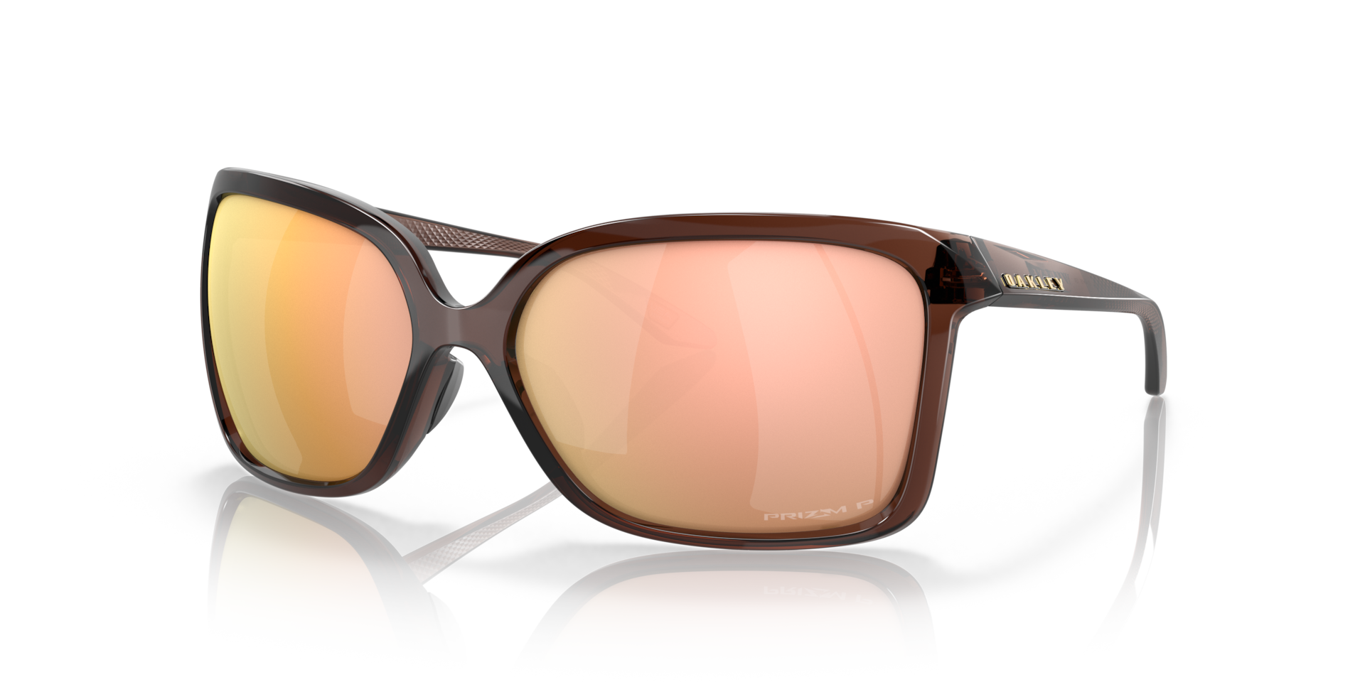 Wildrye Prizm Rose Gold Polarized Lenses, Polished Amethyst Frame