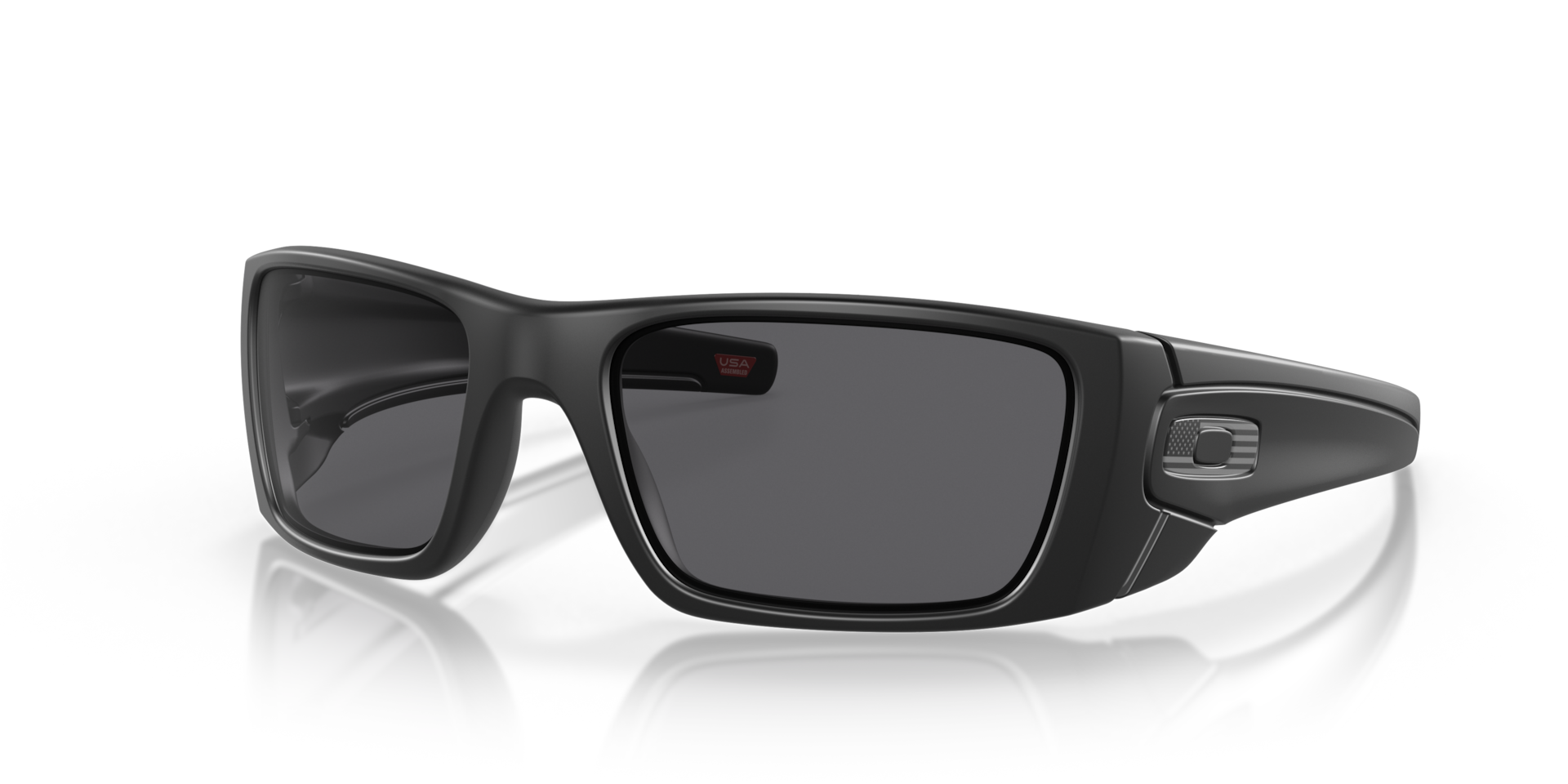 Oakley SI Fuel Cell OO9096 USA Flag Collection Sunglasses - Matte Black/Tonal Flag/Gray