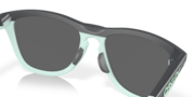 Frogskins™ Range (Low Bridge Fit) - Matte Carbon/Blue Milkshake