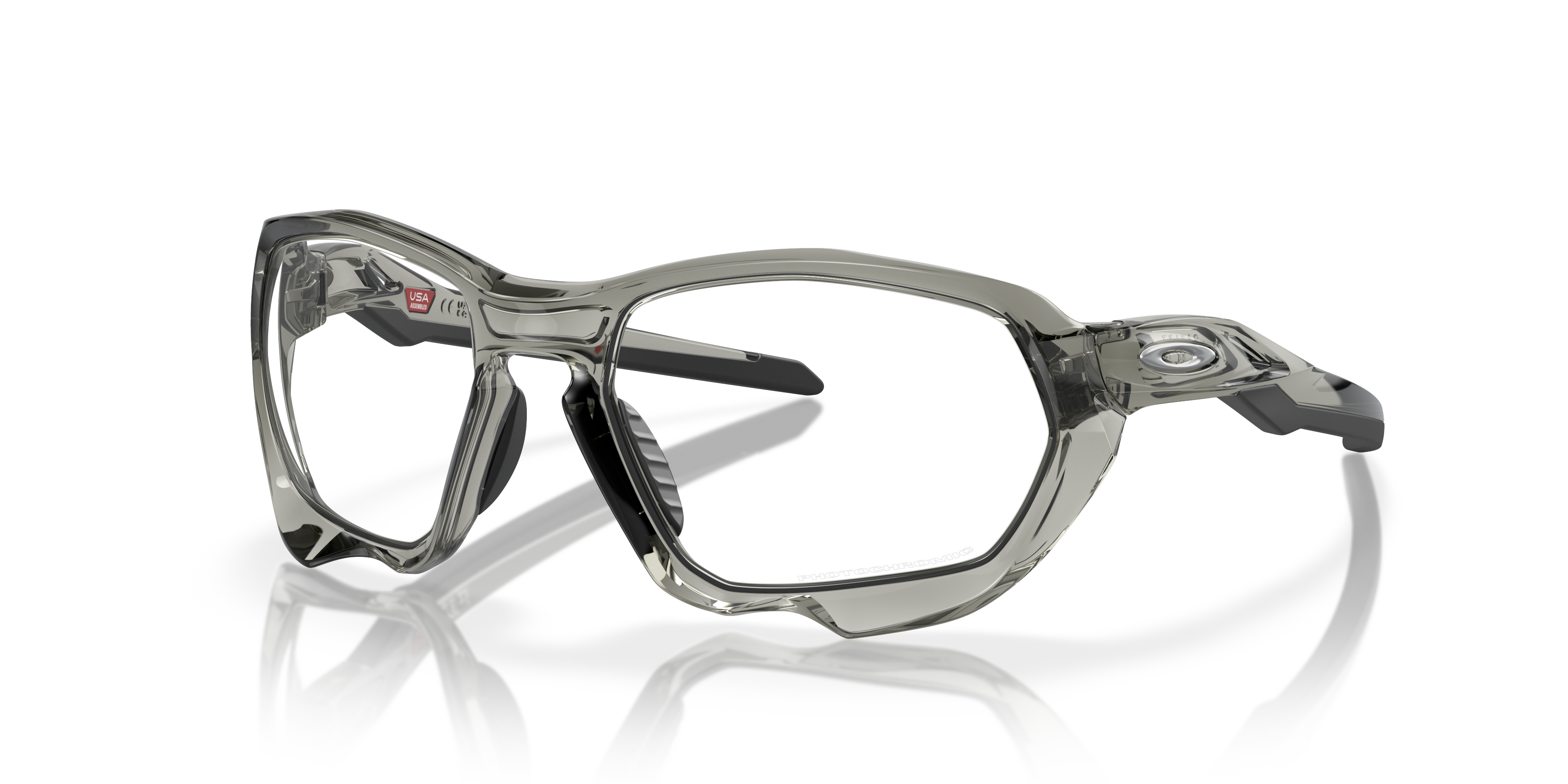 Oakley Plazma (Low Bridge Fit) Sunglasses with Grey Ink Frame and