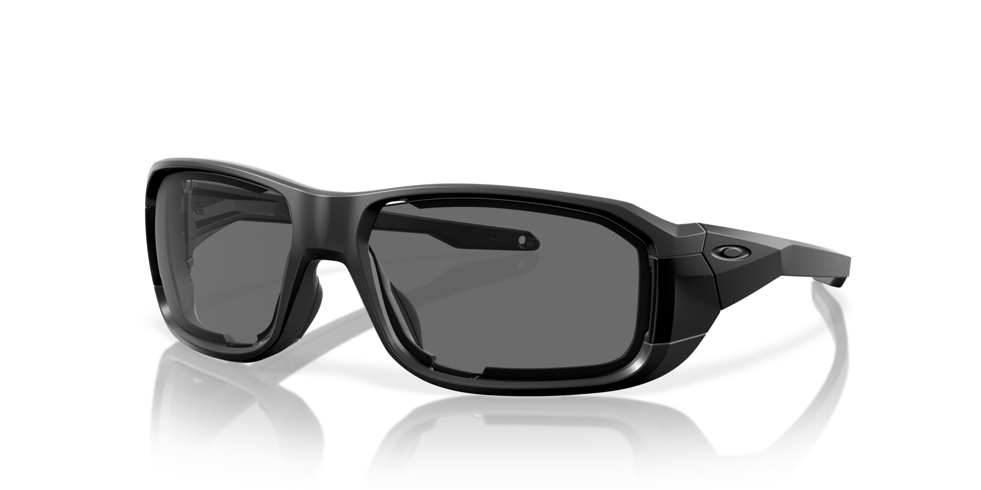 Oakley SI HNBL S Array OO9281 Grey &Clear Lens Shooting Glasses - Matte Black/Clear, Gray - Small