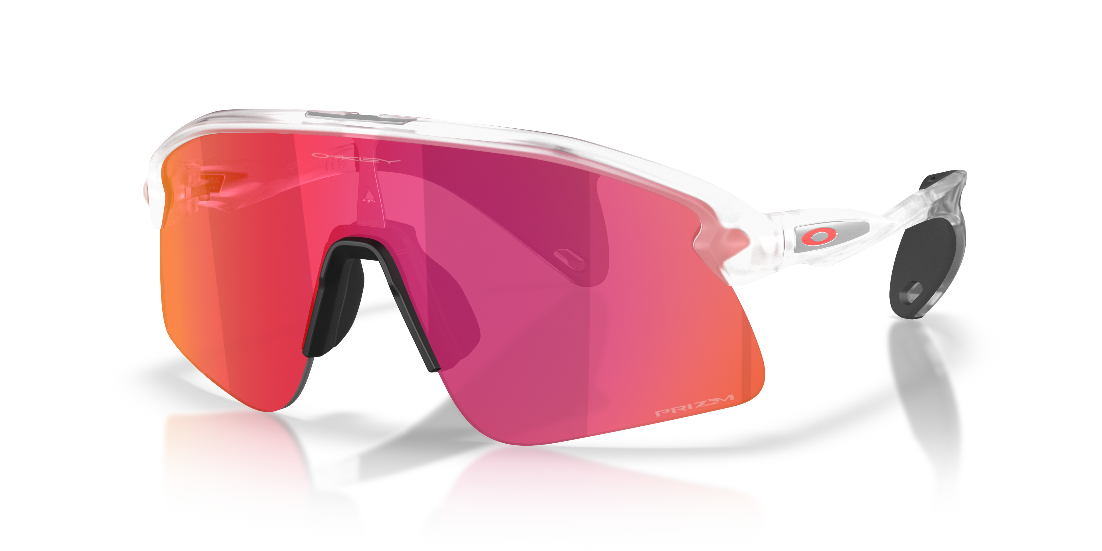 Stunt Devil S Prizm Field Lenses, Matte Clear Frame Sunglasses