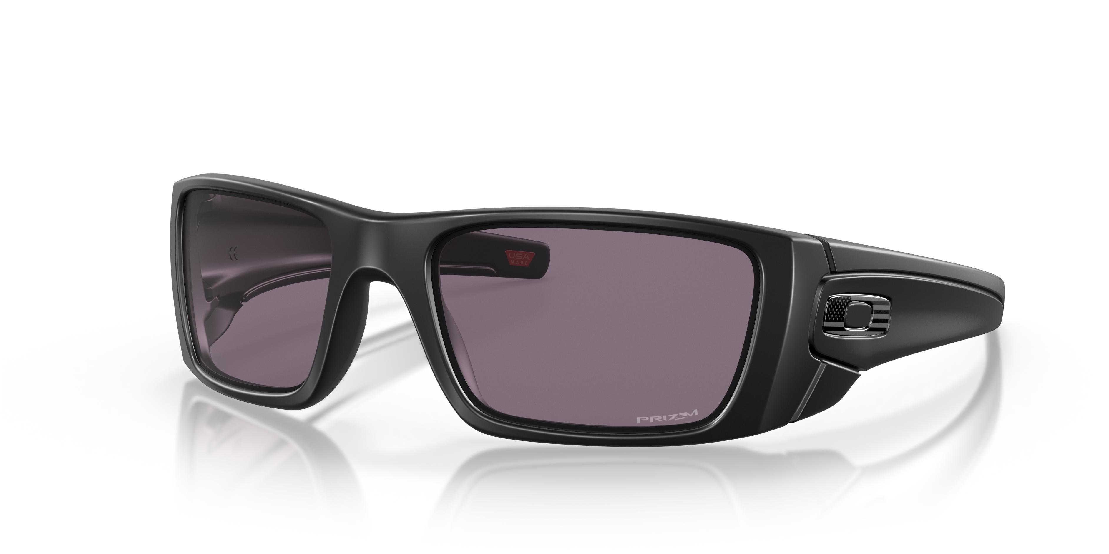 Official Oakley Standard Issue Standard Issue Fuel Cell USA Flag Collection Prizm Grey Lenses, Matte Black Frame Sunglasses | Oakley Standard Issue