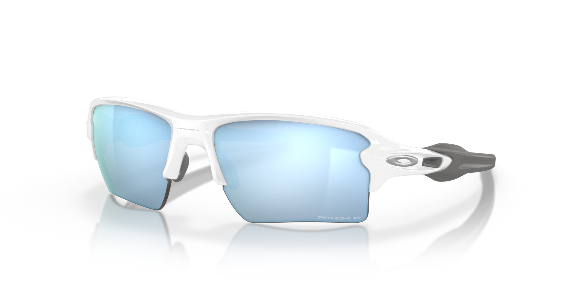 Flak® 2.0 XL Prizm Deep Water Polarized Lenses, Polished White