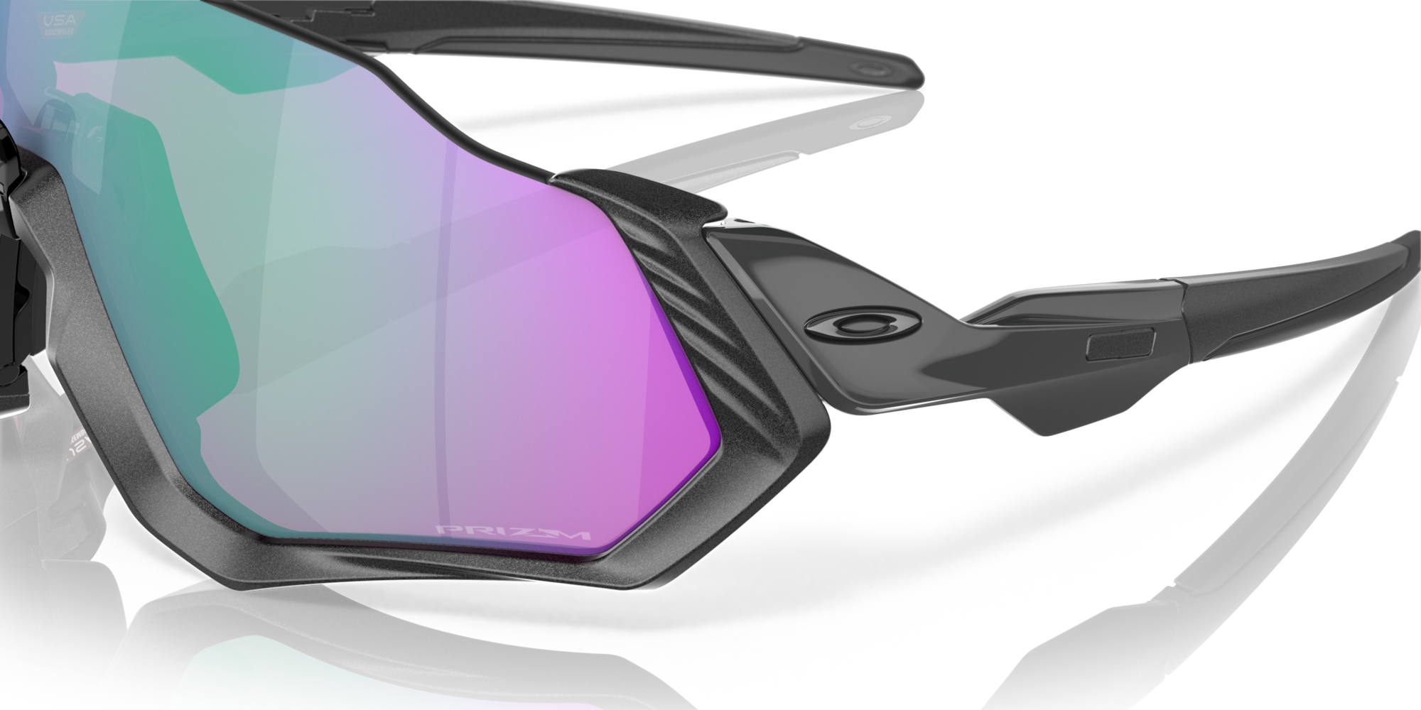 Oakley Flight Jacket™ Sunglasses with Matte Steel Frame and Prizm