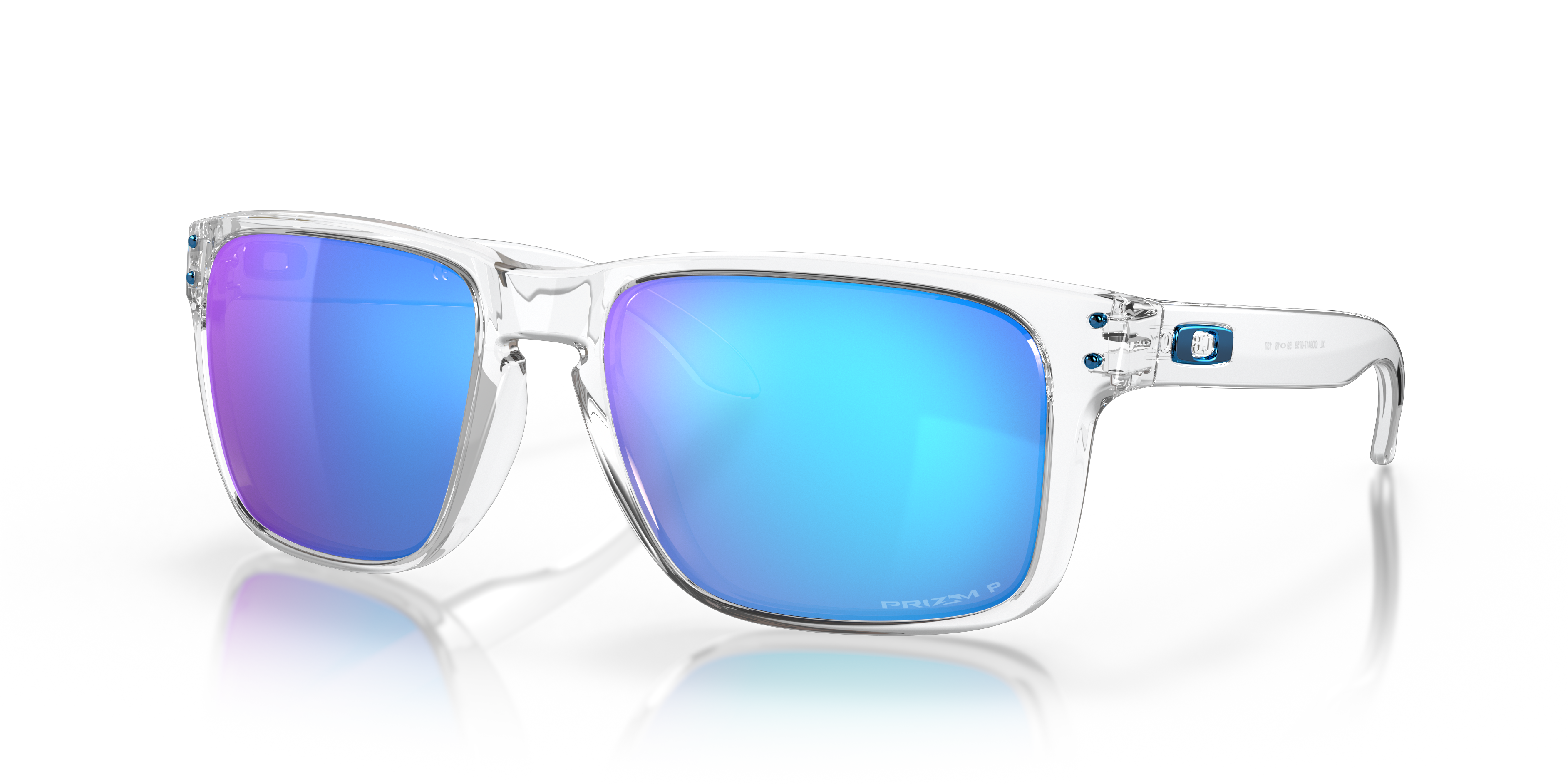 Holbrook™ XL Prizm Sapphire Polarized Lenses, Polished Clear Frame