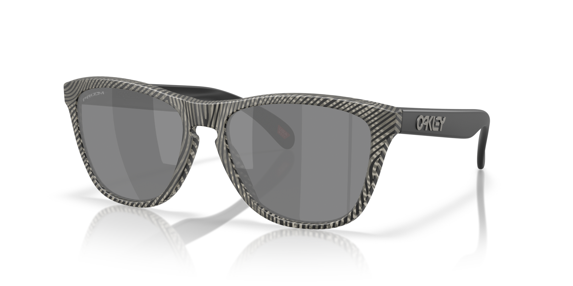Frogskins™ Prizm Black Lenses, Matte Grey Ink Fingerprint Frame