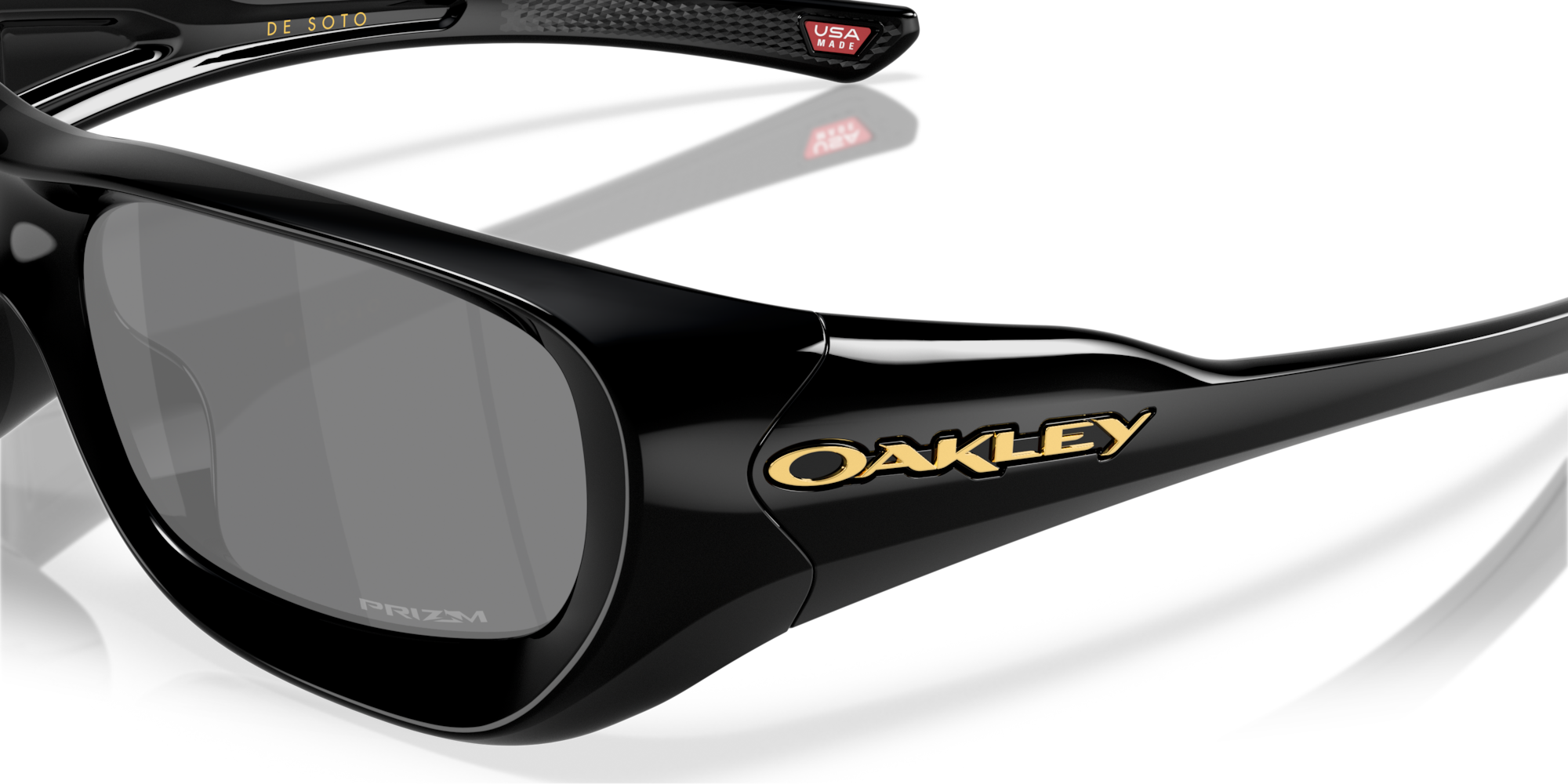 OAKLEY DE SOTO サングラス ブラック 専用ケース付き Oakley De Soto Sunglasses with Polished Black Frame and Prizm