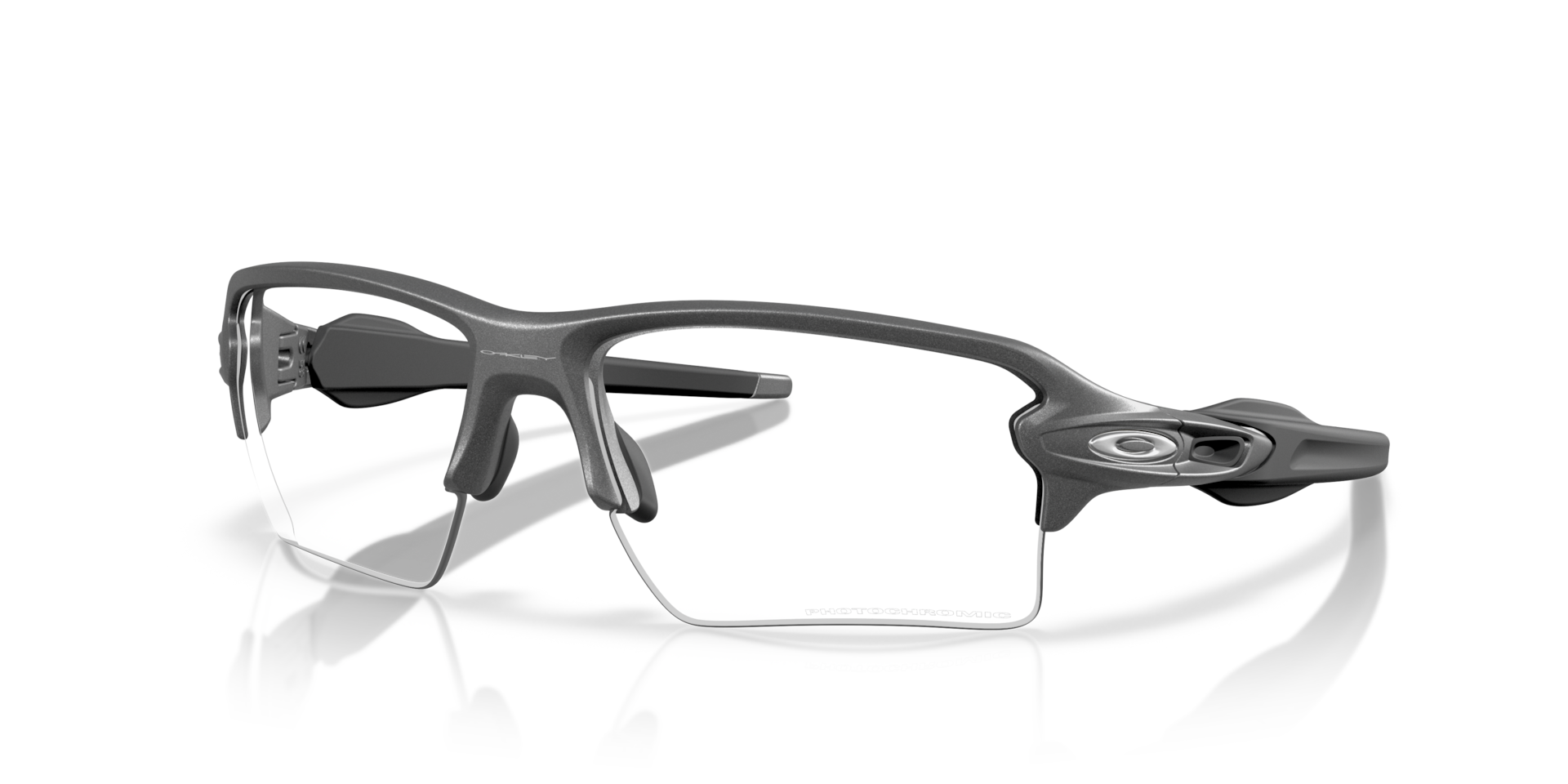 Flak® 2.0 XXL Clear to Black Iridium Photochromic Lenses, Steel