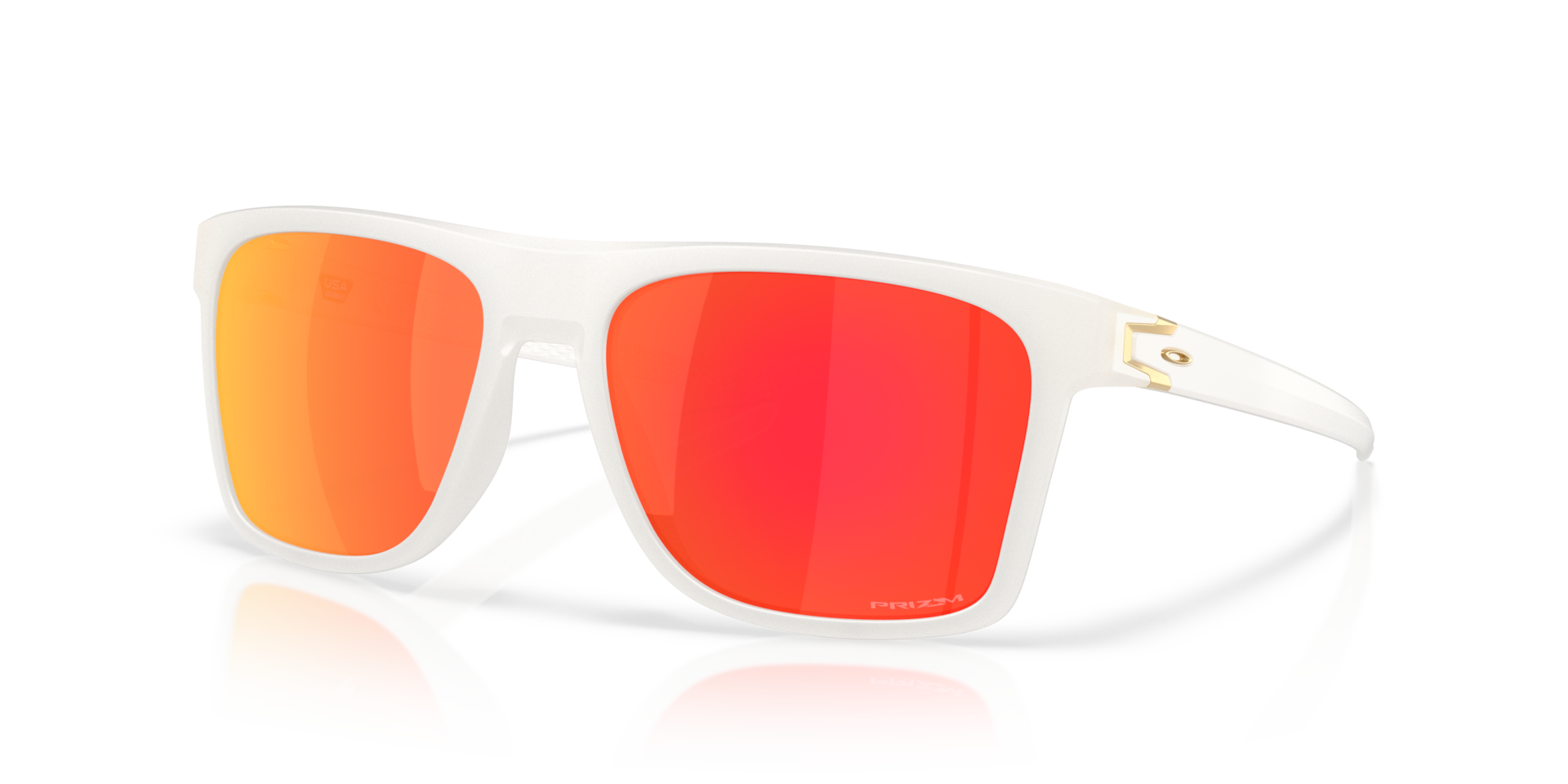 Leffingwell Prizm Ruby Lenses, Matte Vapor Frame Sunglasses