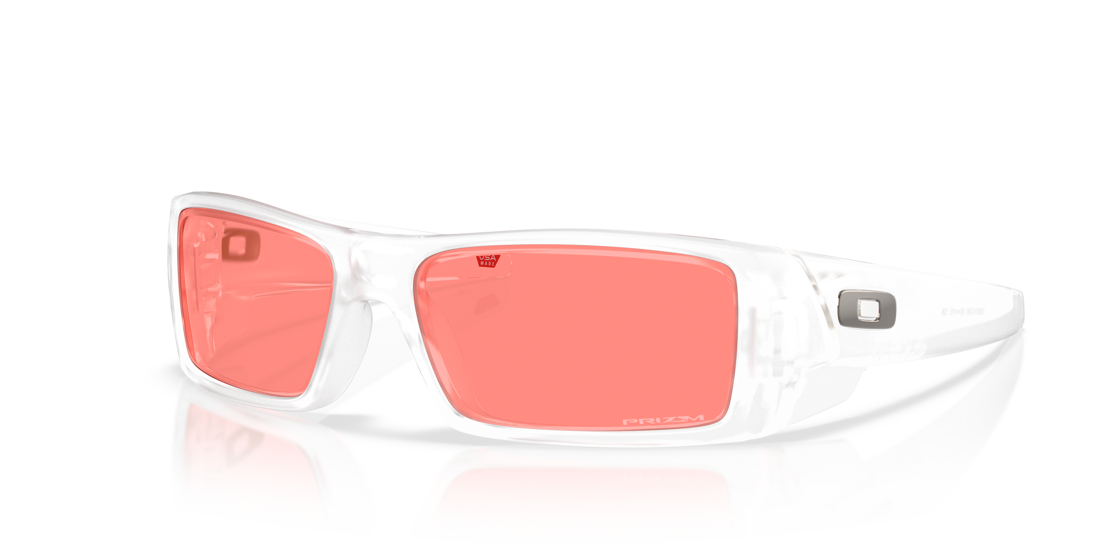 Gascan® Prizm Peach Lenses, Matte Clear Frame Sunglasses | Oakley