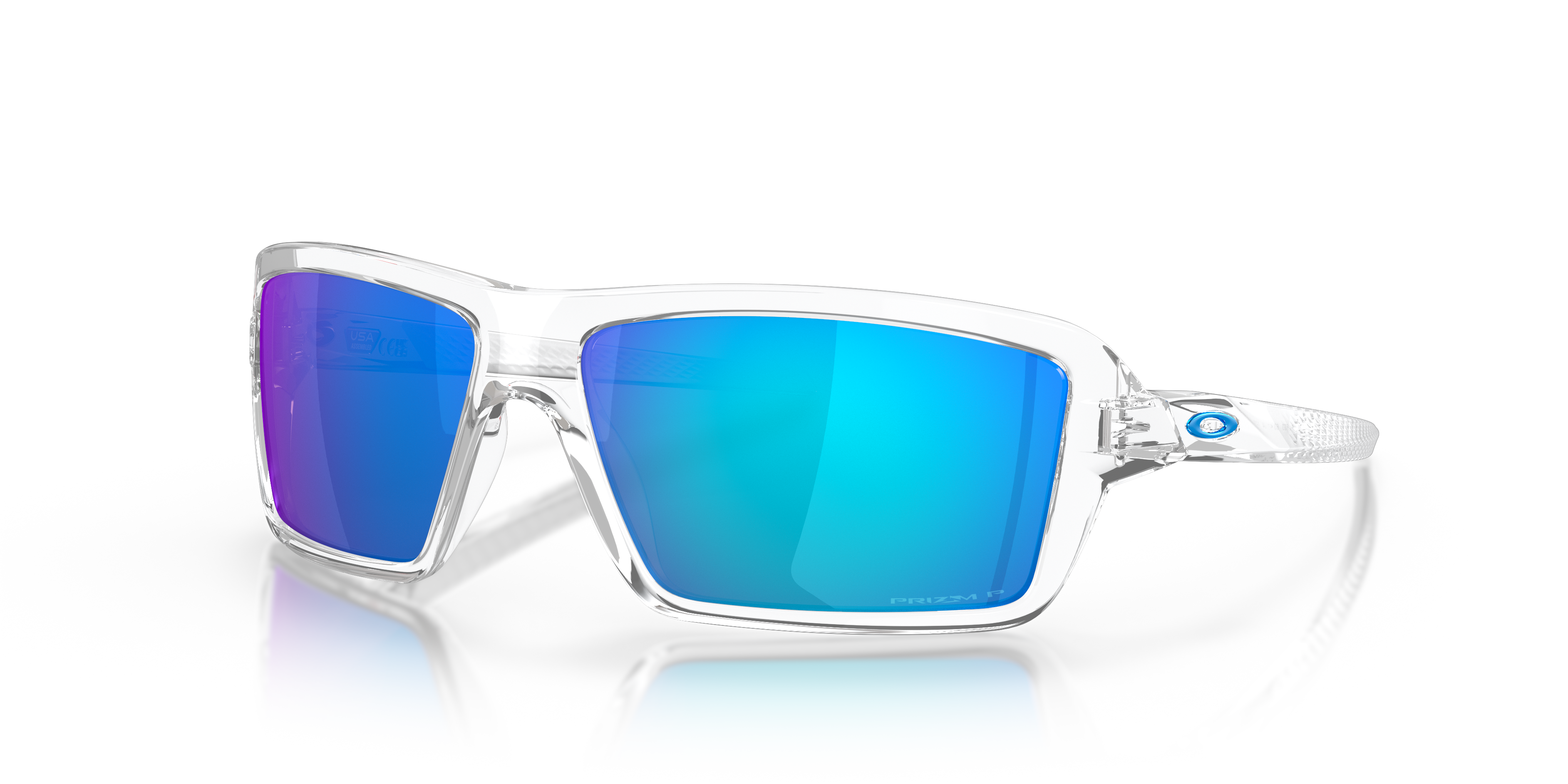 Cables Prizm Sapphire Polarized Lenses, Polished Clear Frame