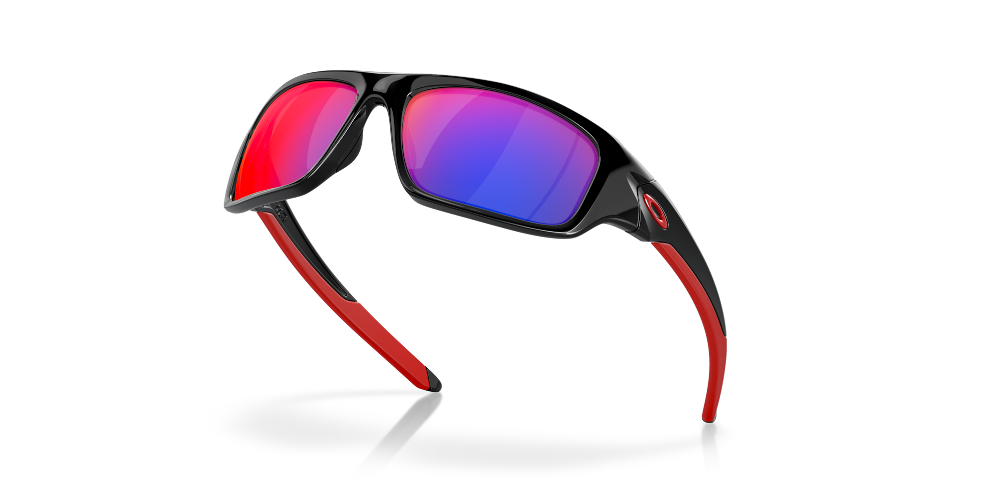 【１回のみ使用❣️】OAKLEY VALVE レッドイリジウム／ブラックポリッシュ Oakley Valve® Sunglasses with Polished Black Frame and + Red