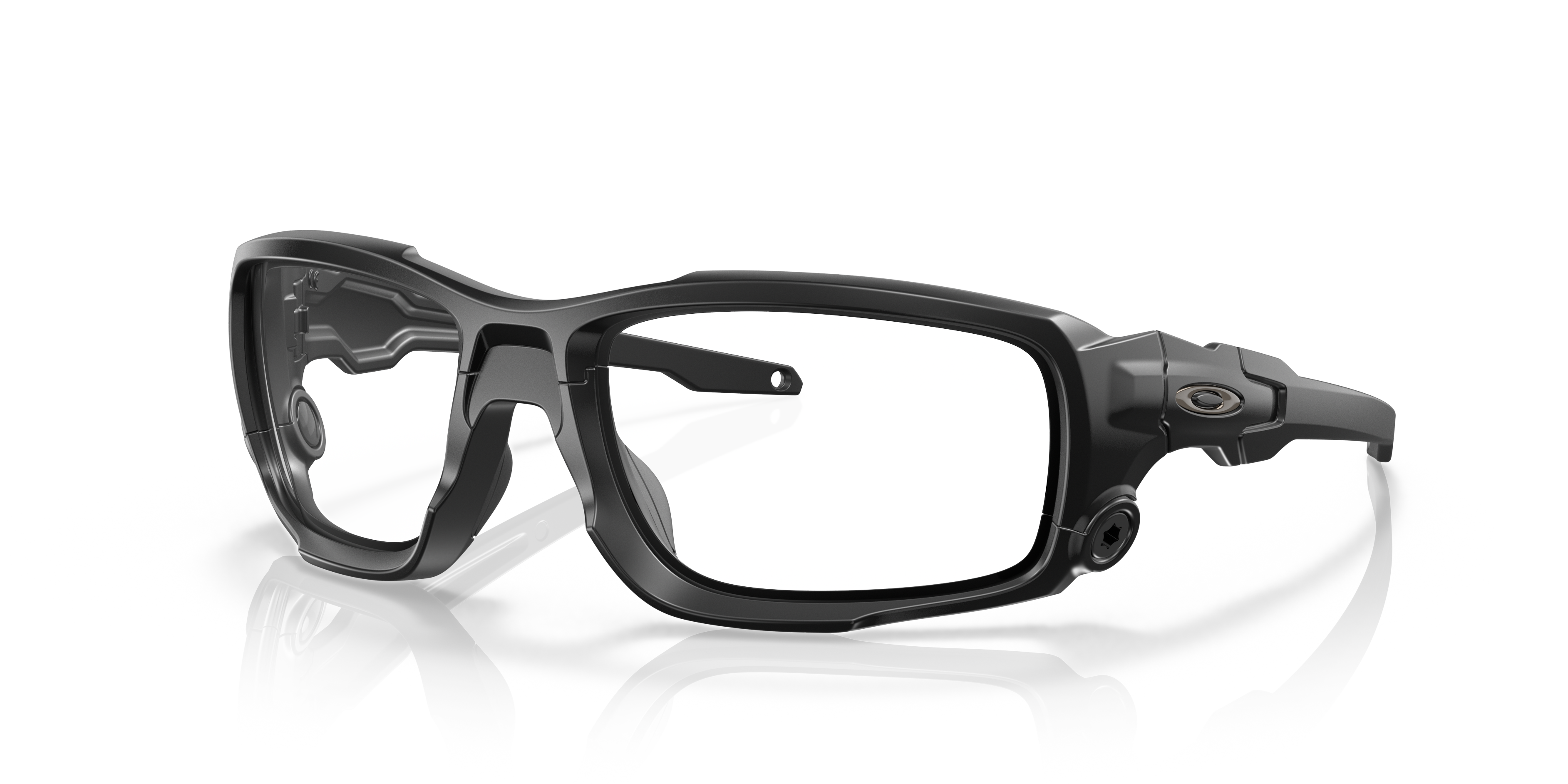 SI Shock Tube Array Clear Lenses, Matte Black Frame Sunglasses
