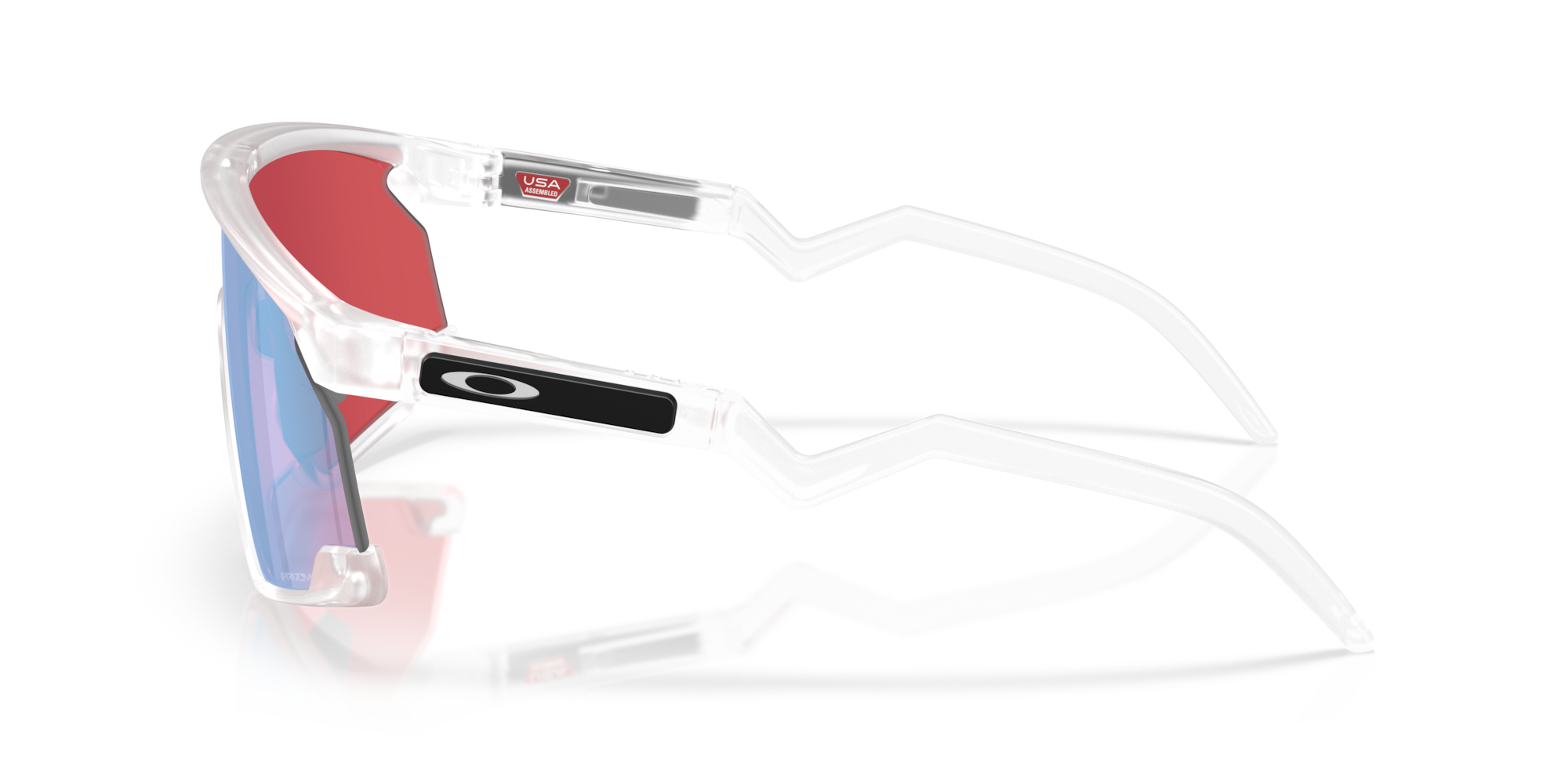Oakley BXTR Sunglasses with Matte Clear Frame and Prizm Snow