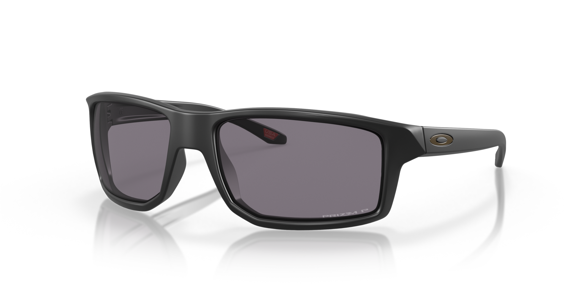 Oakley サングラス GIBSTON Prizm Grey レンズ, Standard Issue Gibston Prizm Grey Polarized Lenses, Matte Black