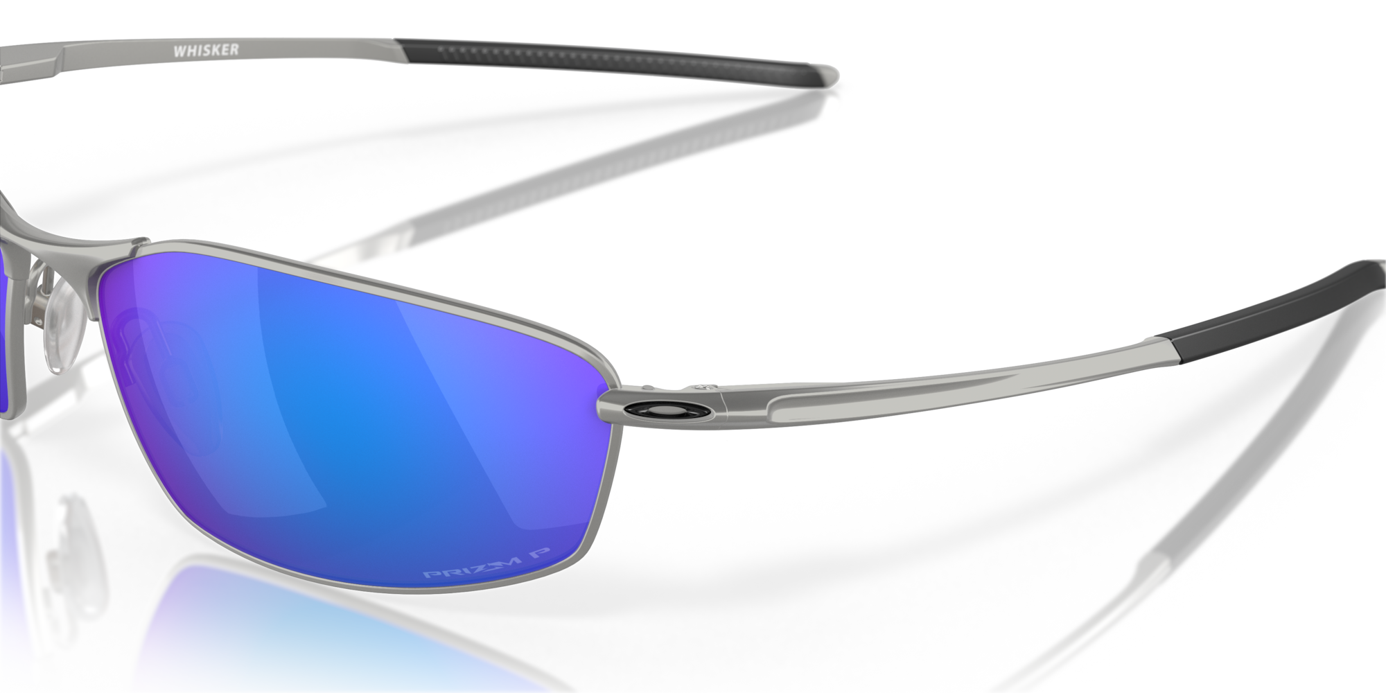 Oakley Whisker® Sunglasses with Satin Chrome Frame and Prizm