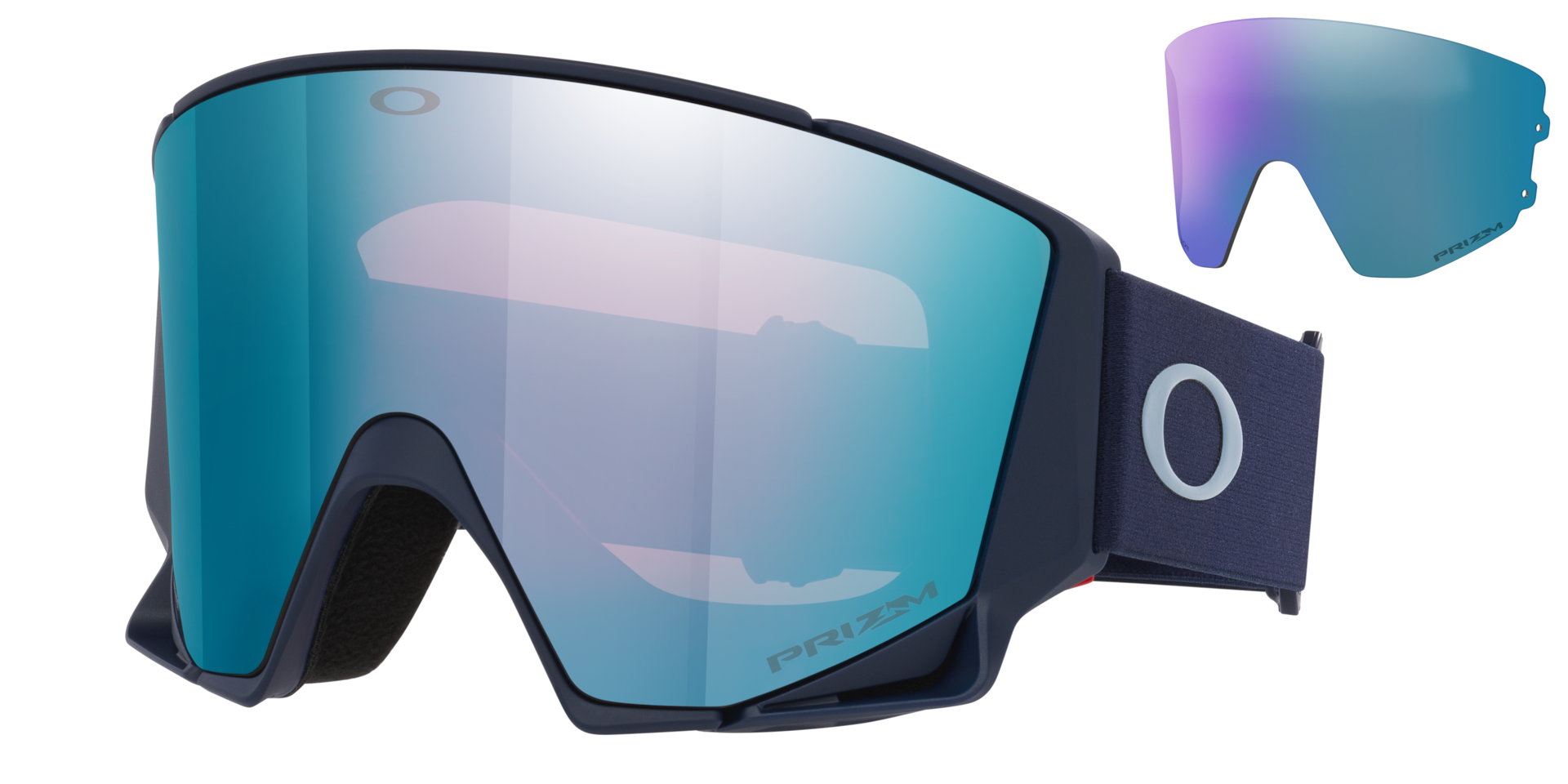 オークリー Flow Scape™ L Snow Goggles Abyss Blueストラップ Prizm
