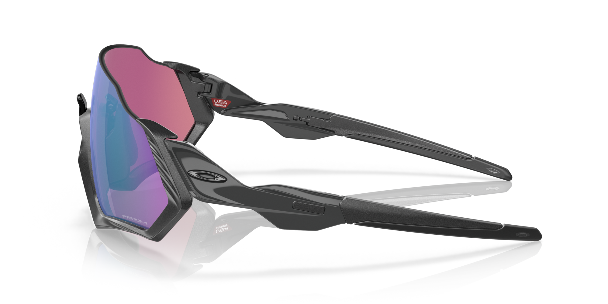Oakley Flight Jacket™ Sunglasses with Matte Steel Frame and Prizm