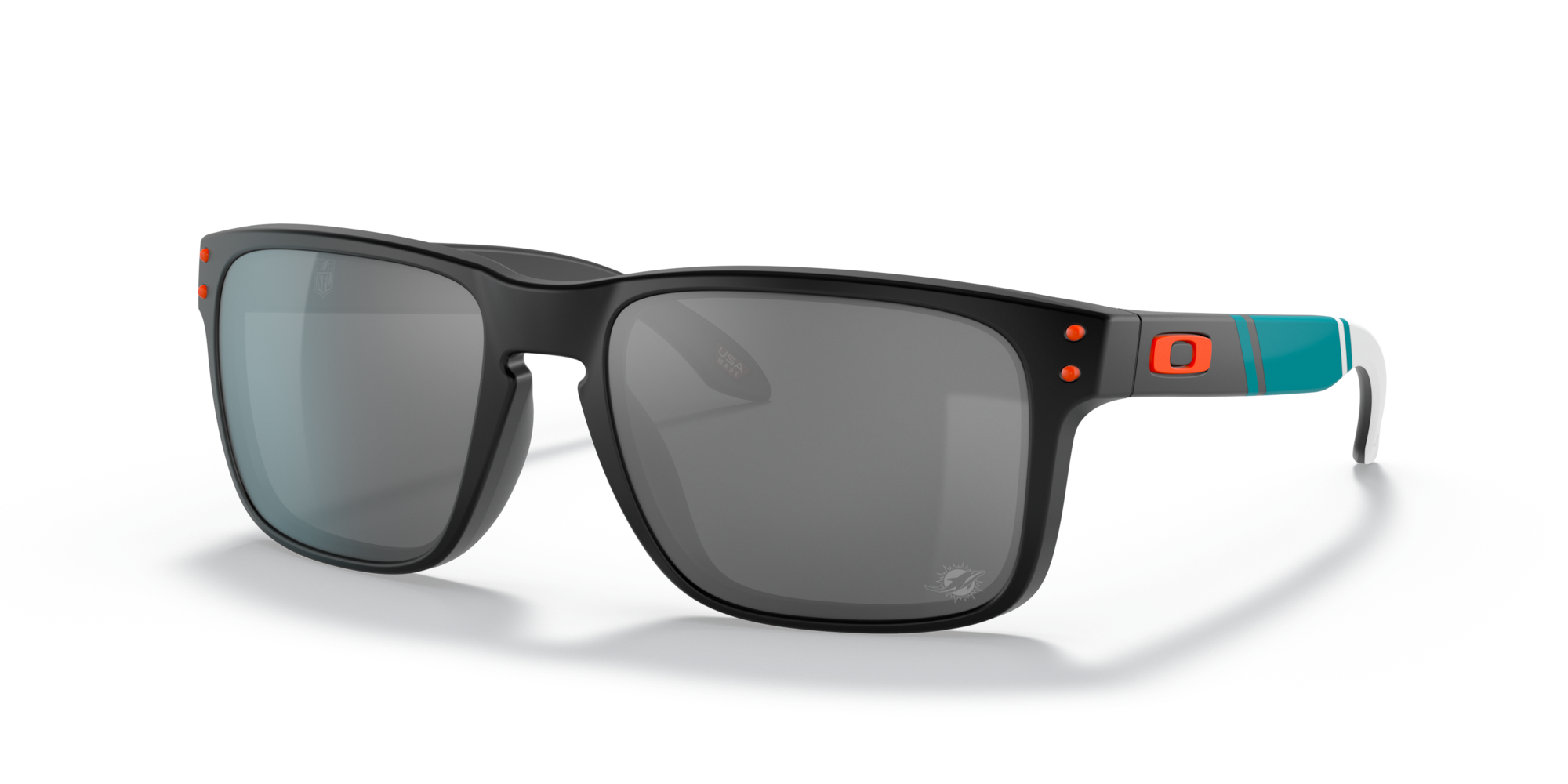 Oakley Miami Dolphins Holbrook™ Sunglasses with Matte Black Frame