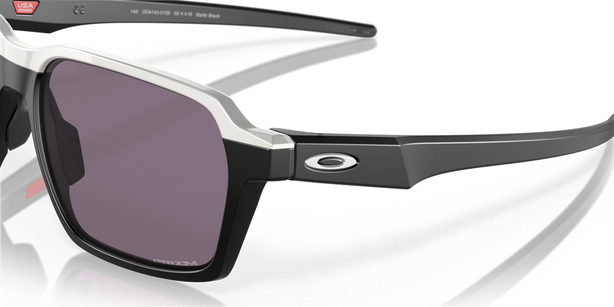 Oakley Parlay Sunglasses with Matte Black Frame and Prizm Grey