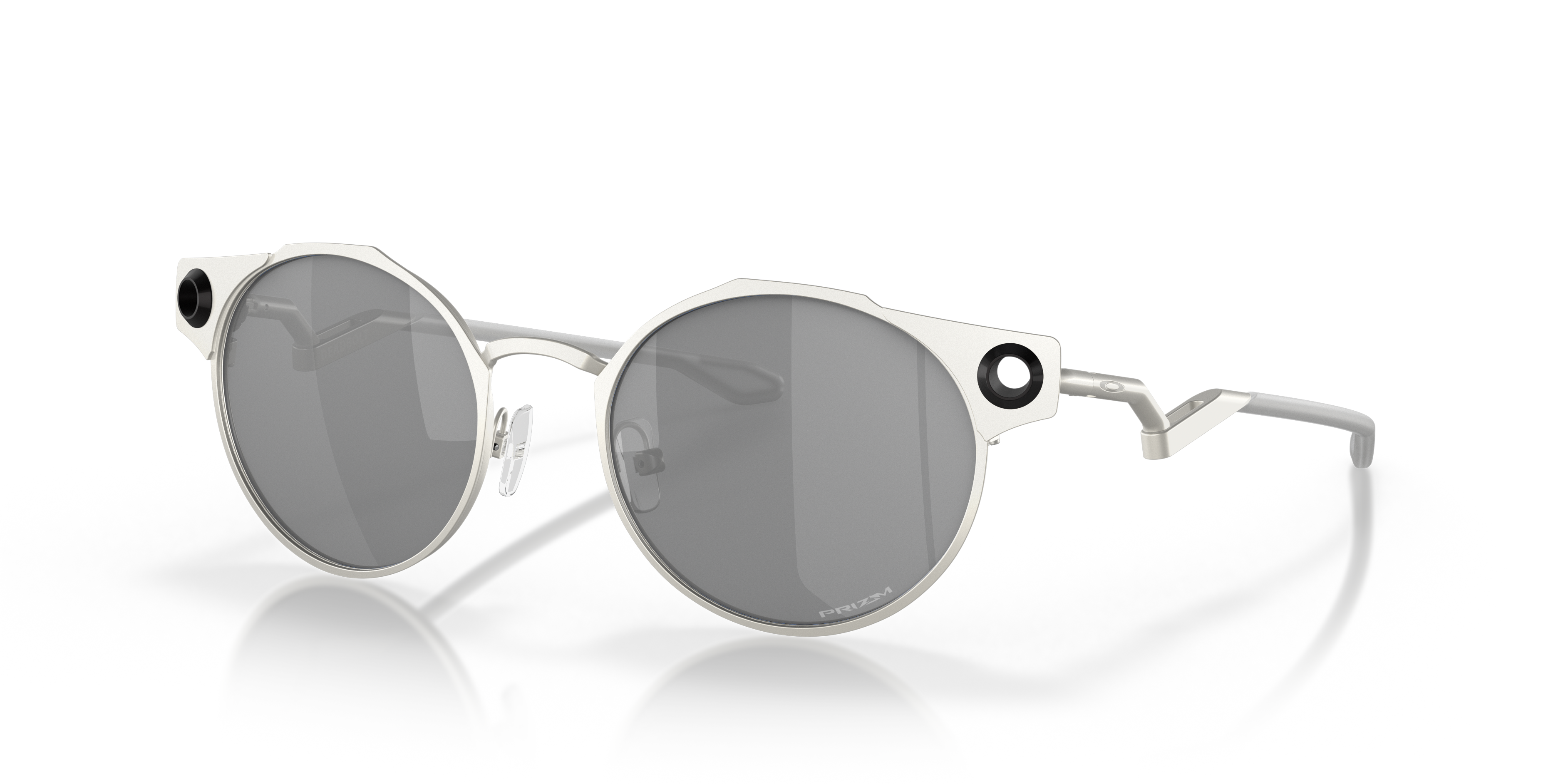 最終SALE OAKLEYサングラス オークリー Deadbolt™サングラス Satin ChromeフレームとPrizm Black