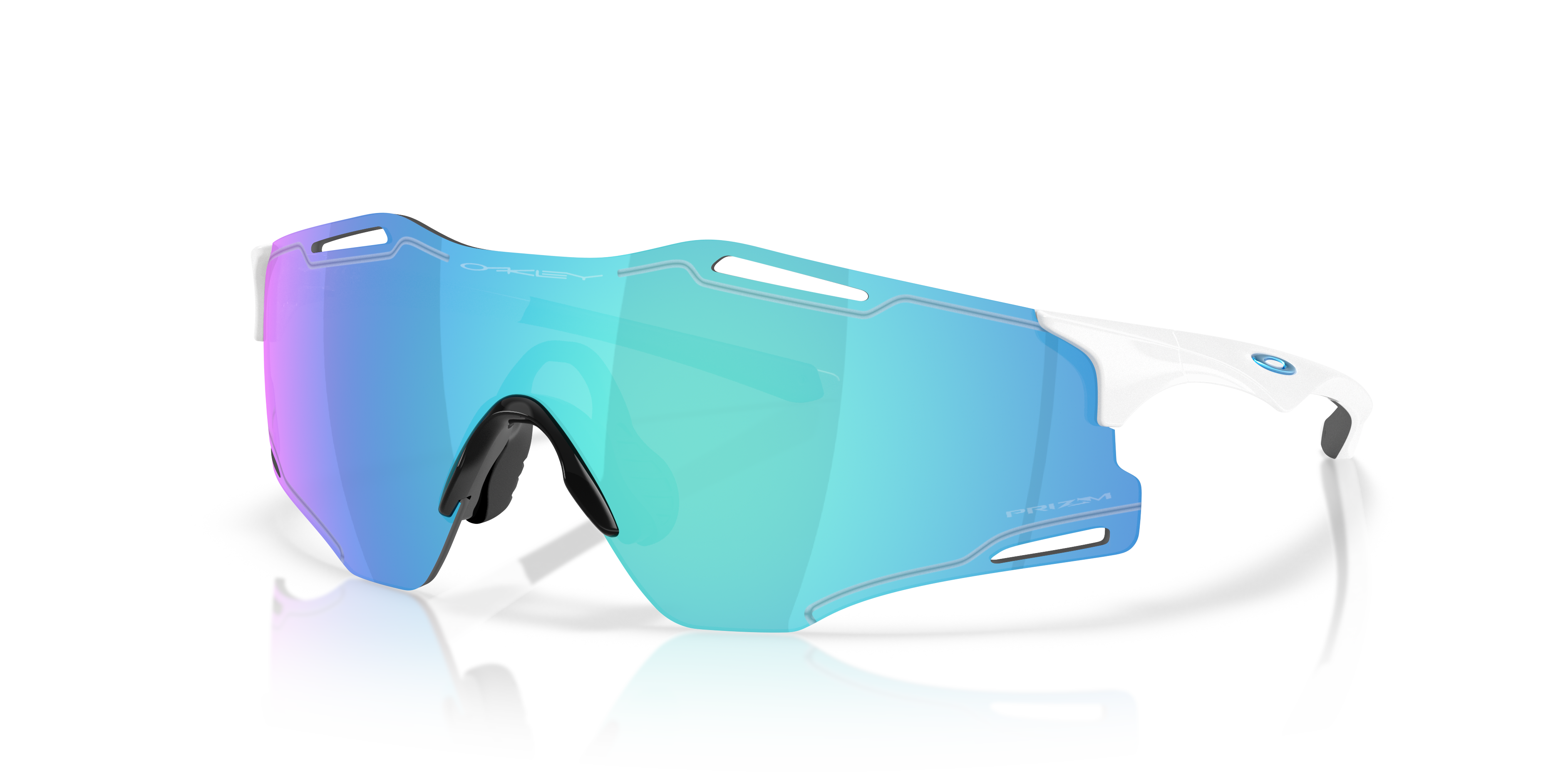 ジュイン　オークリー Oakley Cybr Zero Sunglasses with Polished White Frame and Prizm