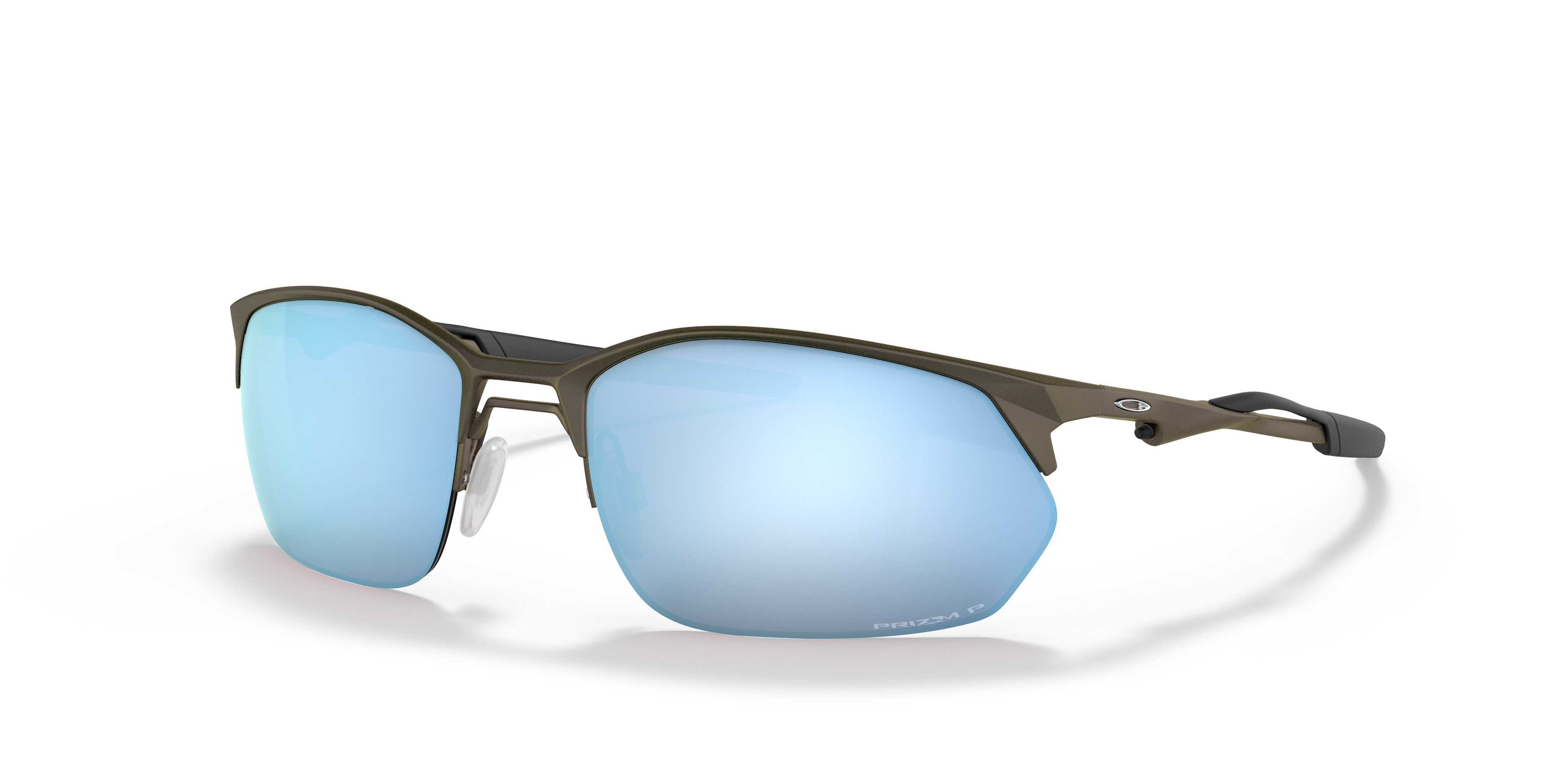 Wire Tap 2.0 Prizm Deep Water Polarized Lenses, Satin Lead Frame