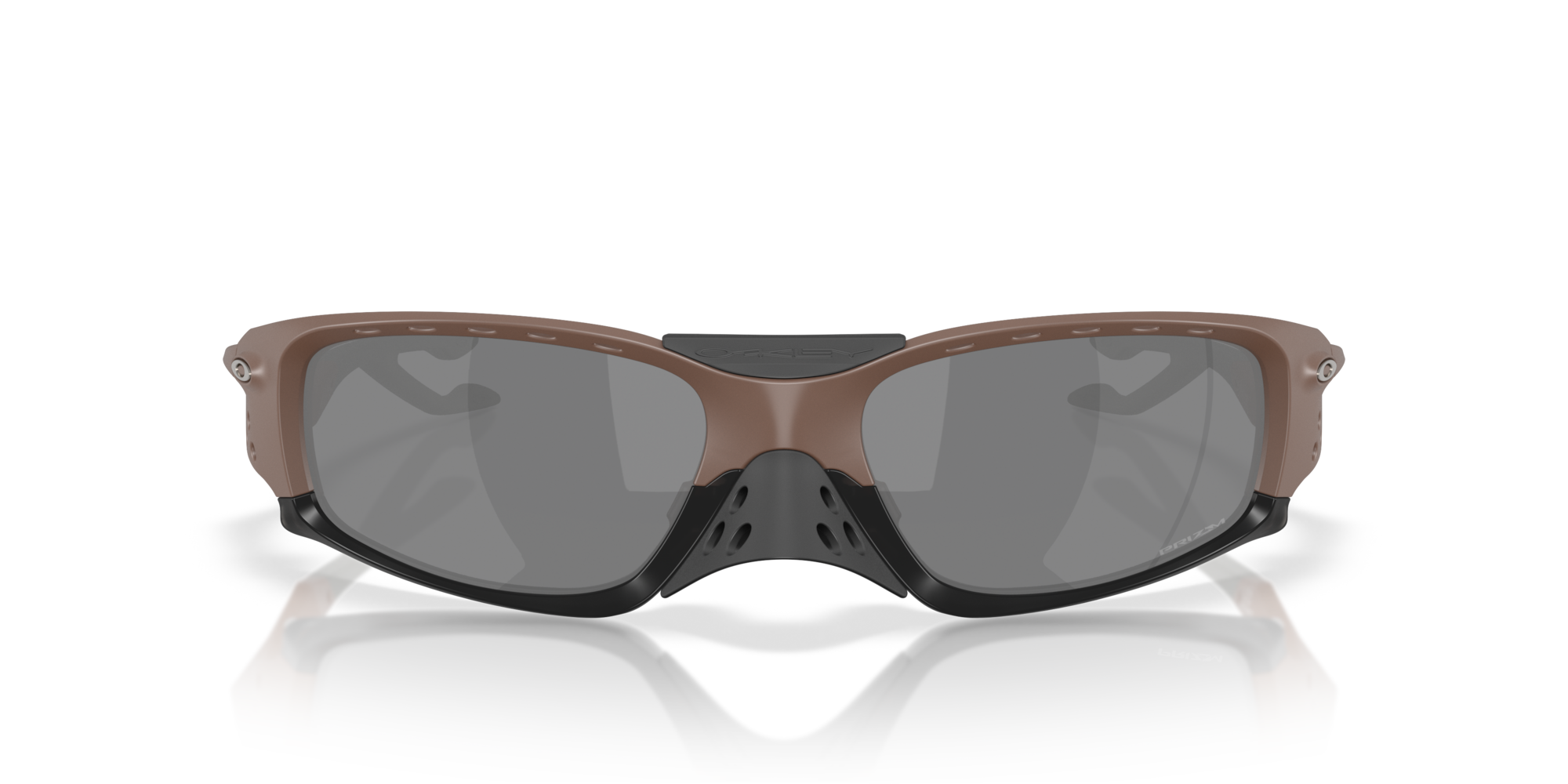 Oakley Plantaris SQ Sunglasses with Mahogany Frame and Prizm Black