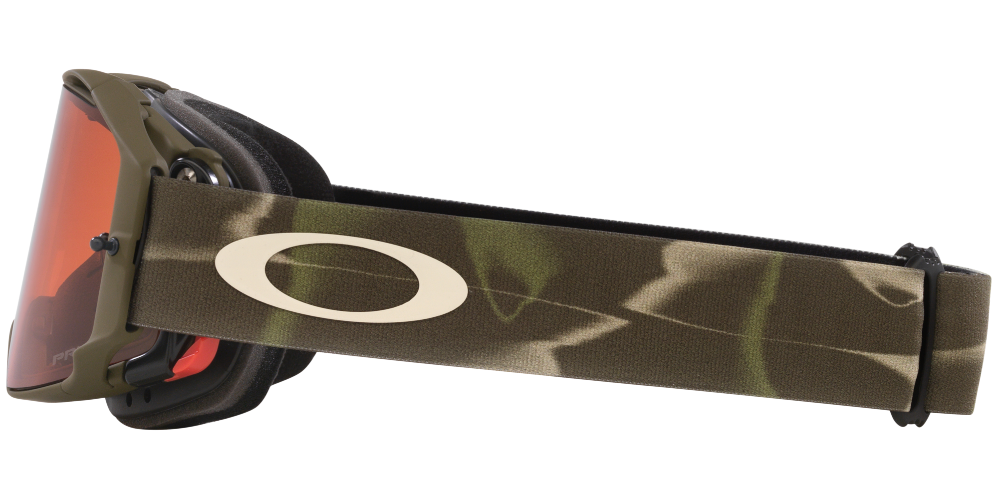 OAKLEY AIRBRAKE80'sGreenCollectionレンズ3枚付 Oakley Airbrake® MTB Goggles with Dark Brush Camo Strap and Prizm