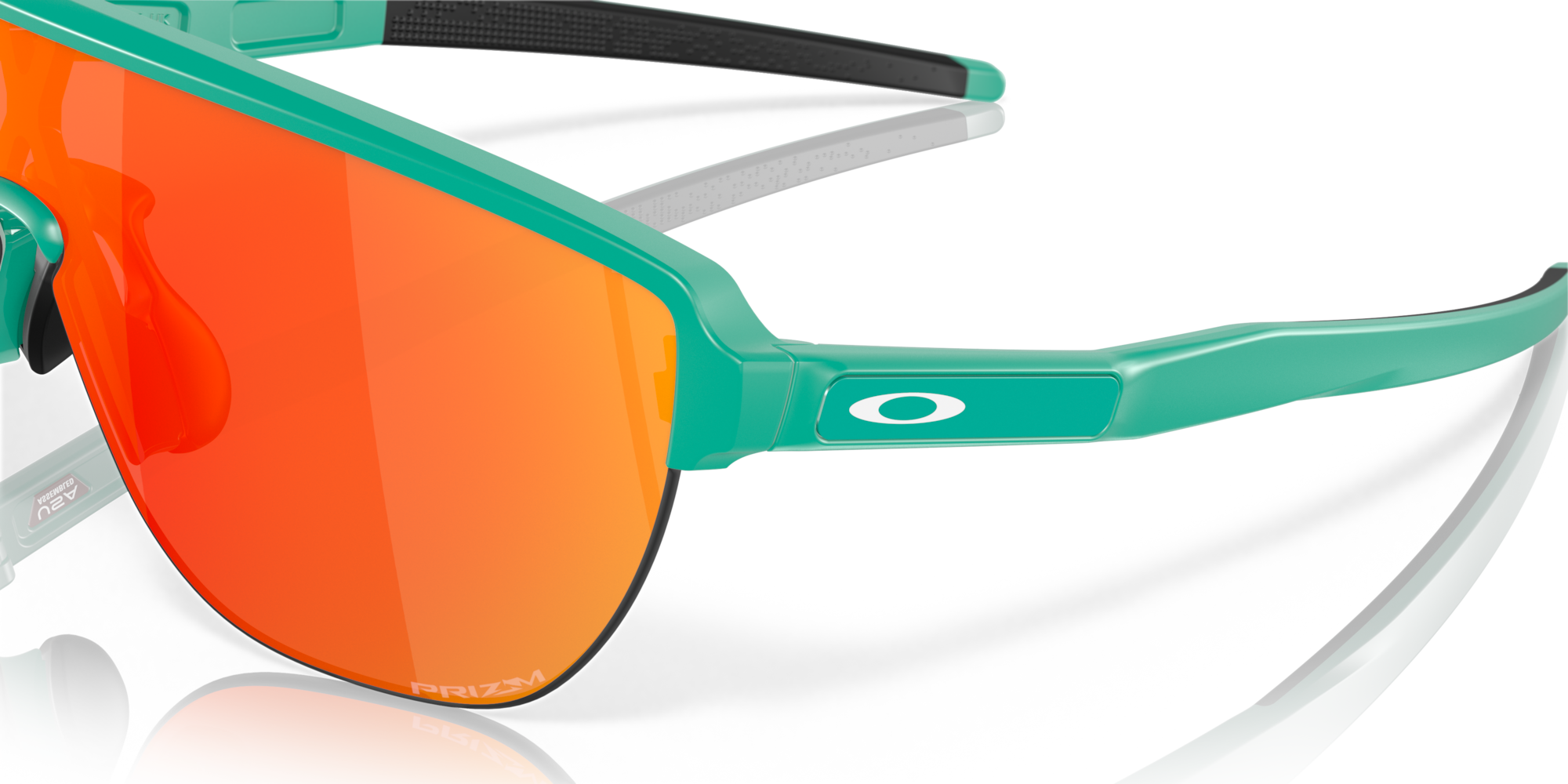 Oakley Corridor Sunglasses with Matte Celeste Frame and Prizm Ruby