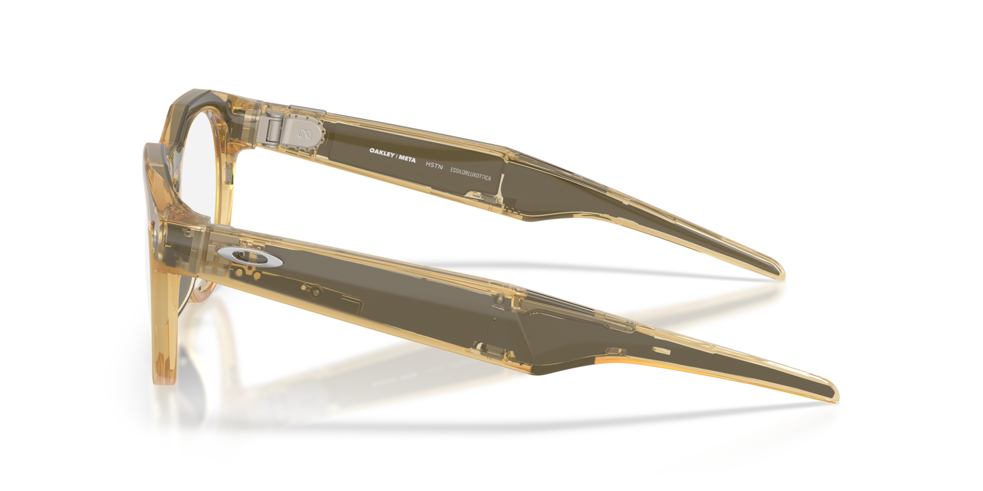 Oakley Meta HSTN AI Glasses with Light Curry Frame and Transitions